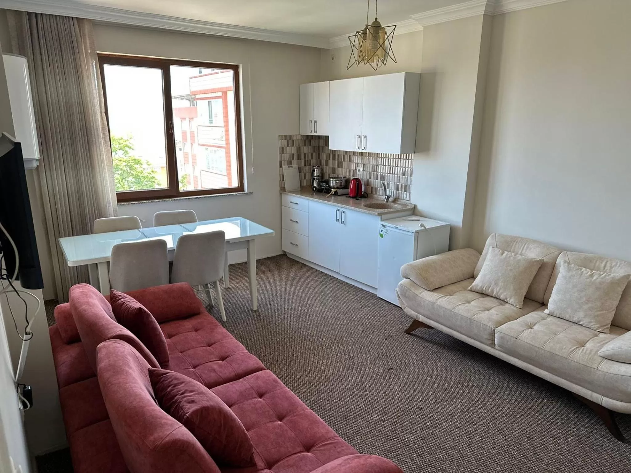 Seating Area in Bikka&Asell Suite Hotel