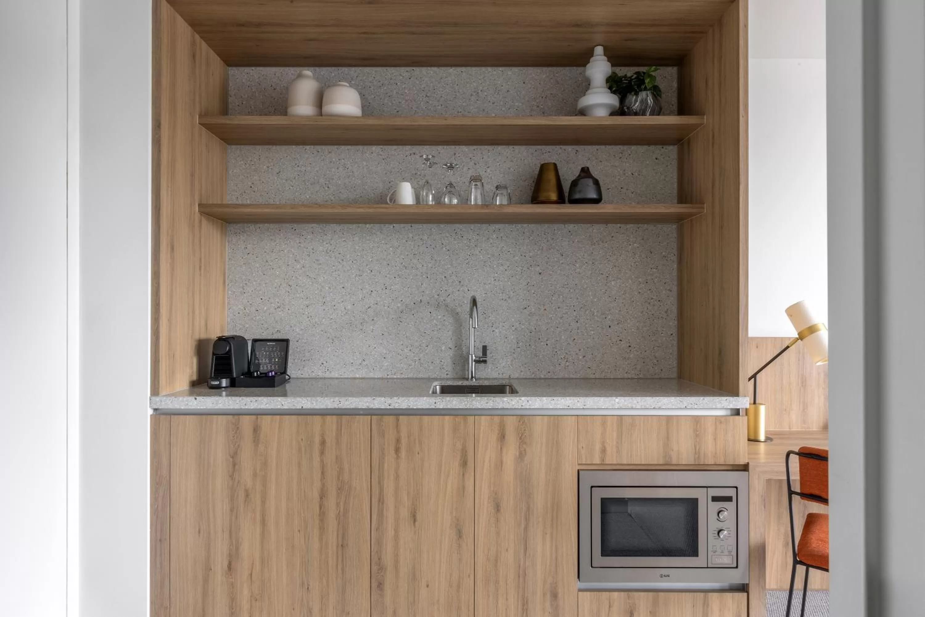 Kitchen or kitchenette in The Johnson Brisbane - Art Series