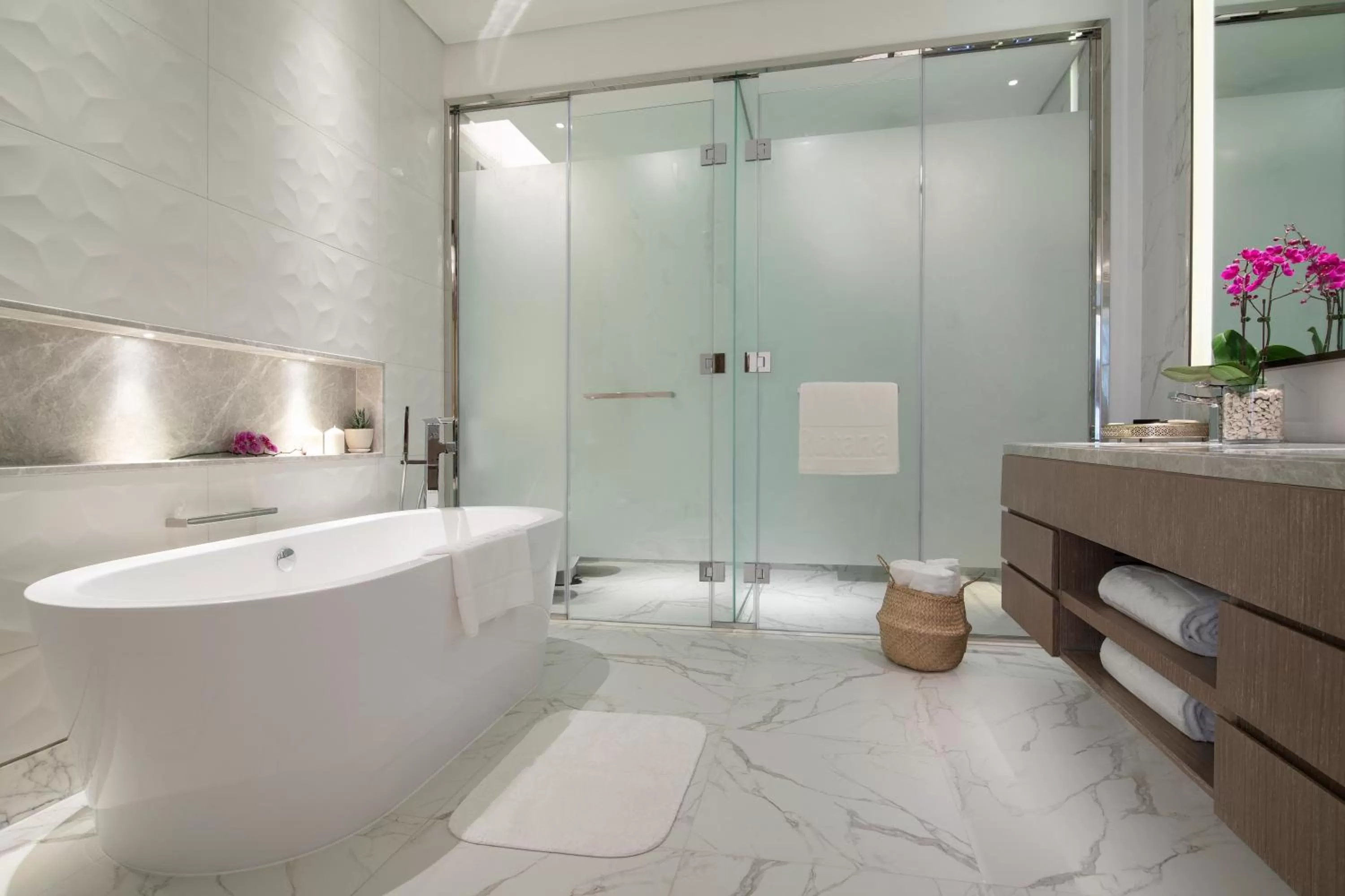 Bathroom in Al Jaddaf Rotana Dubai