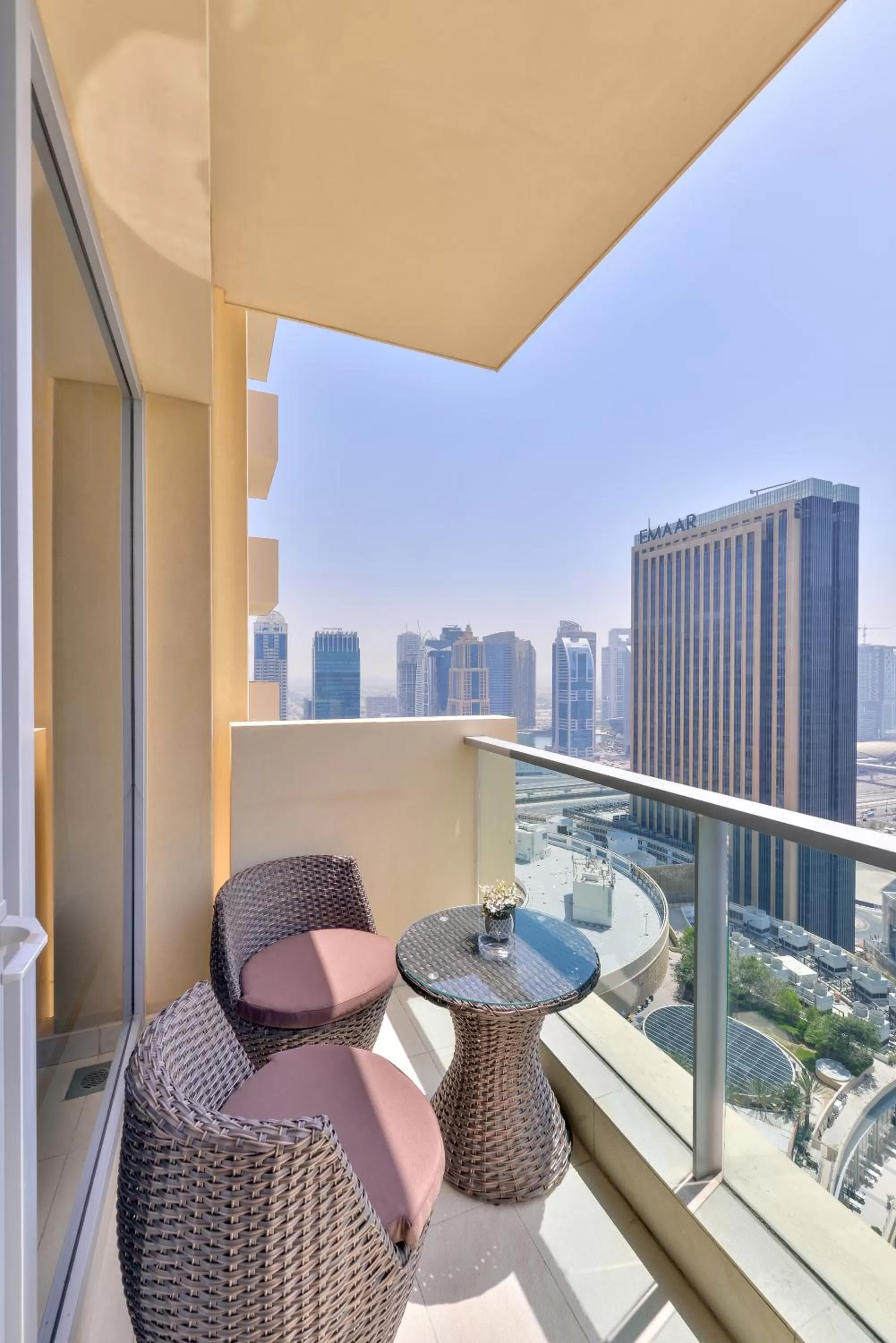 Balcony/Terrace in Emaar Residences Dubai Marina by Qstay - formerly Address Dubai Marina