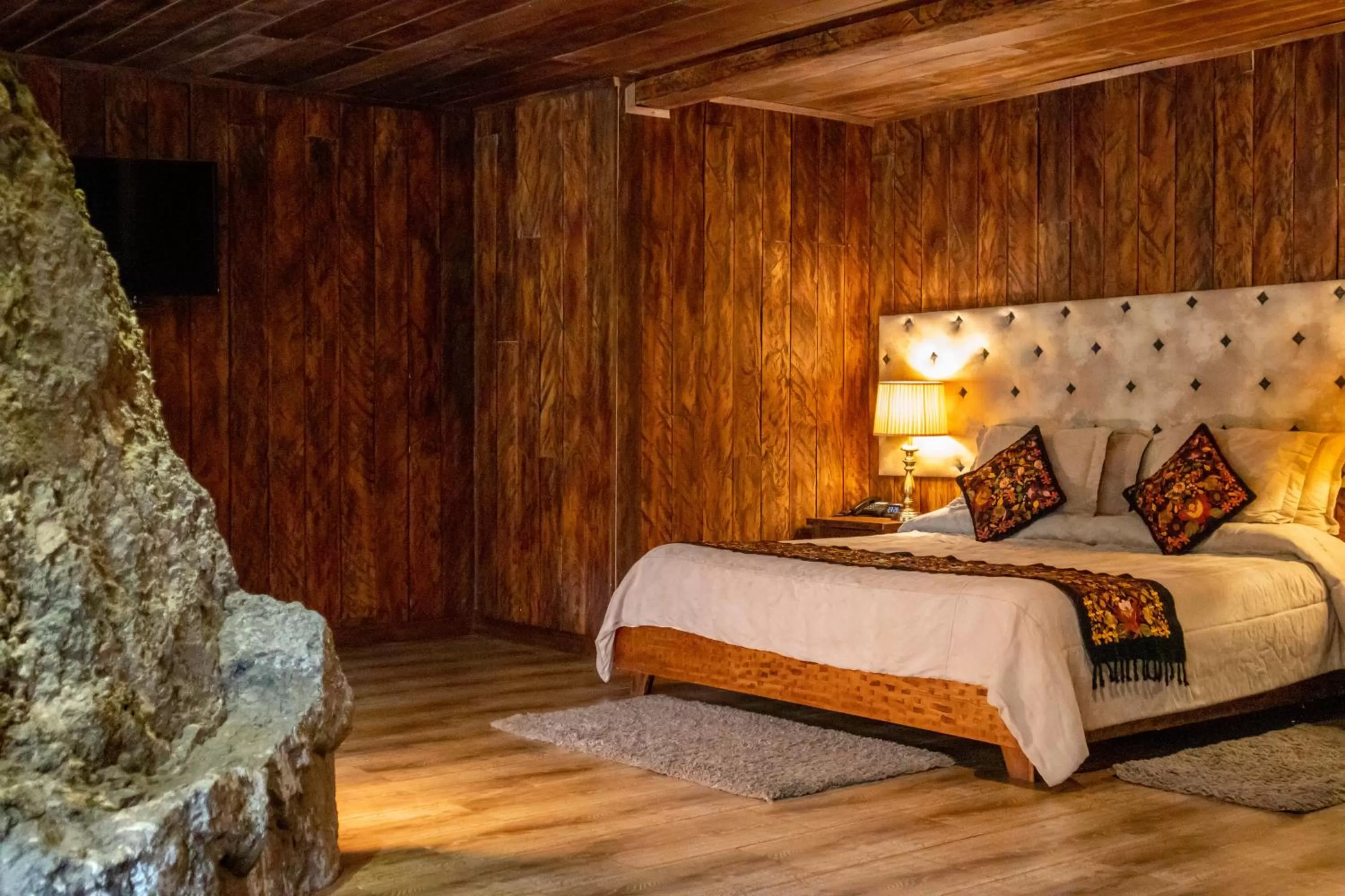 Bed in Hacienda Hostería Dos Chorreras