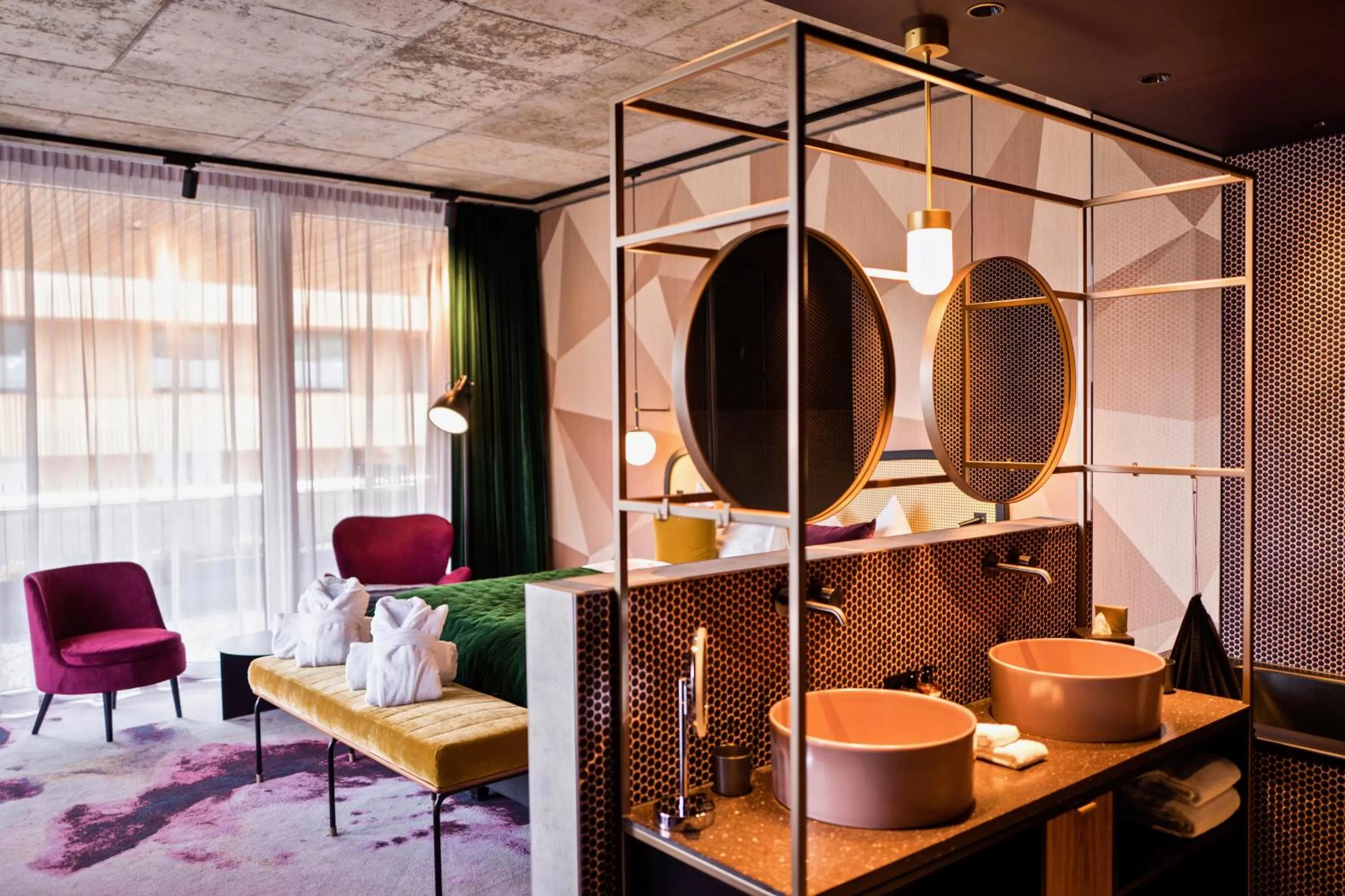 Bathroom in Me and All Hotel Flims, by Hyatt