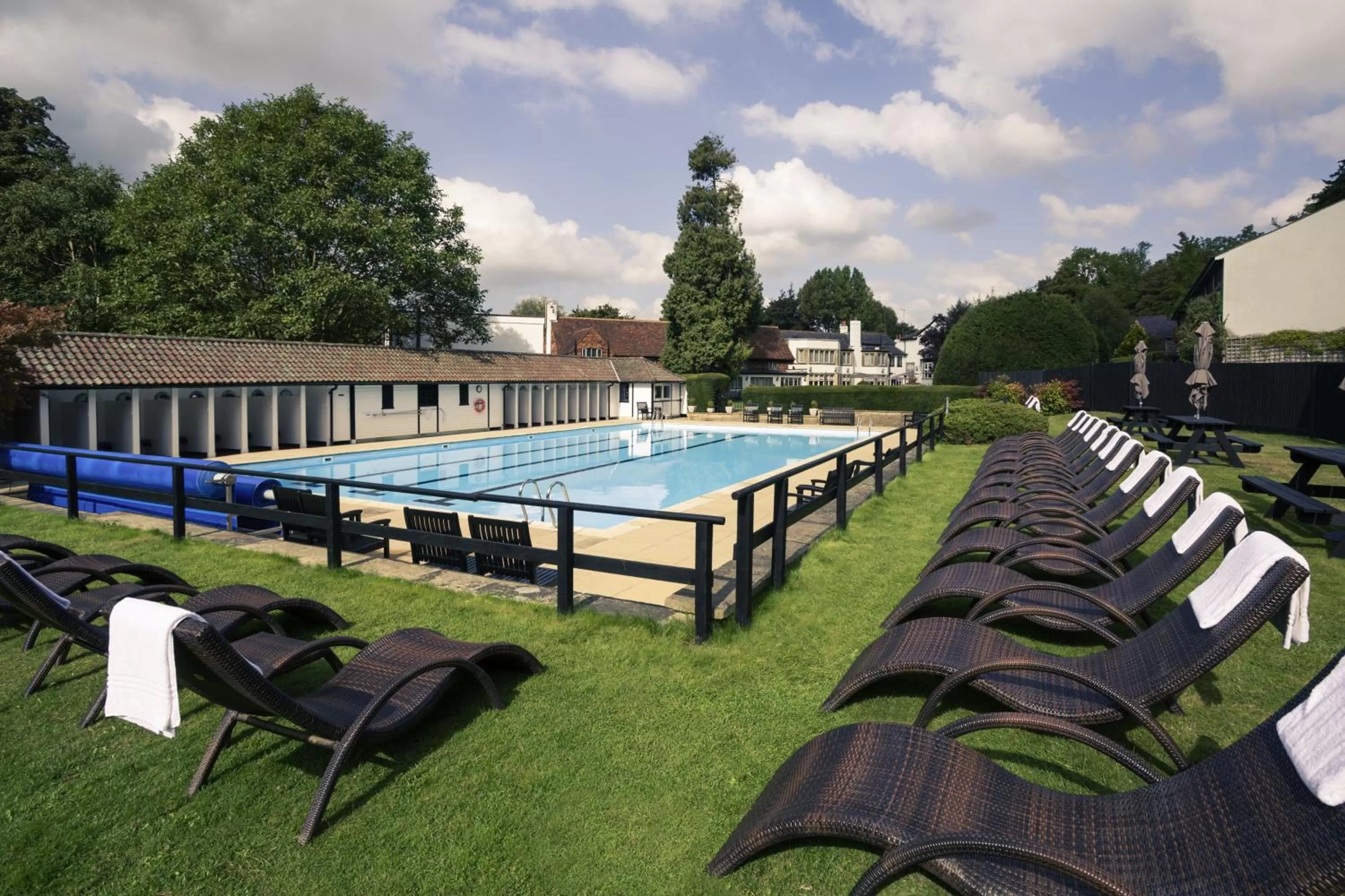 Swimming pool in Sunday Box Hill Burford Bridge Hotel