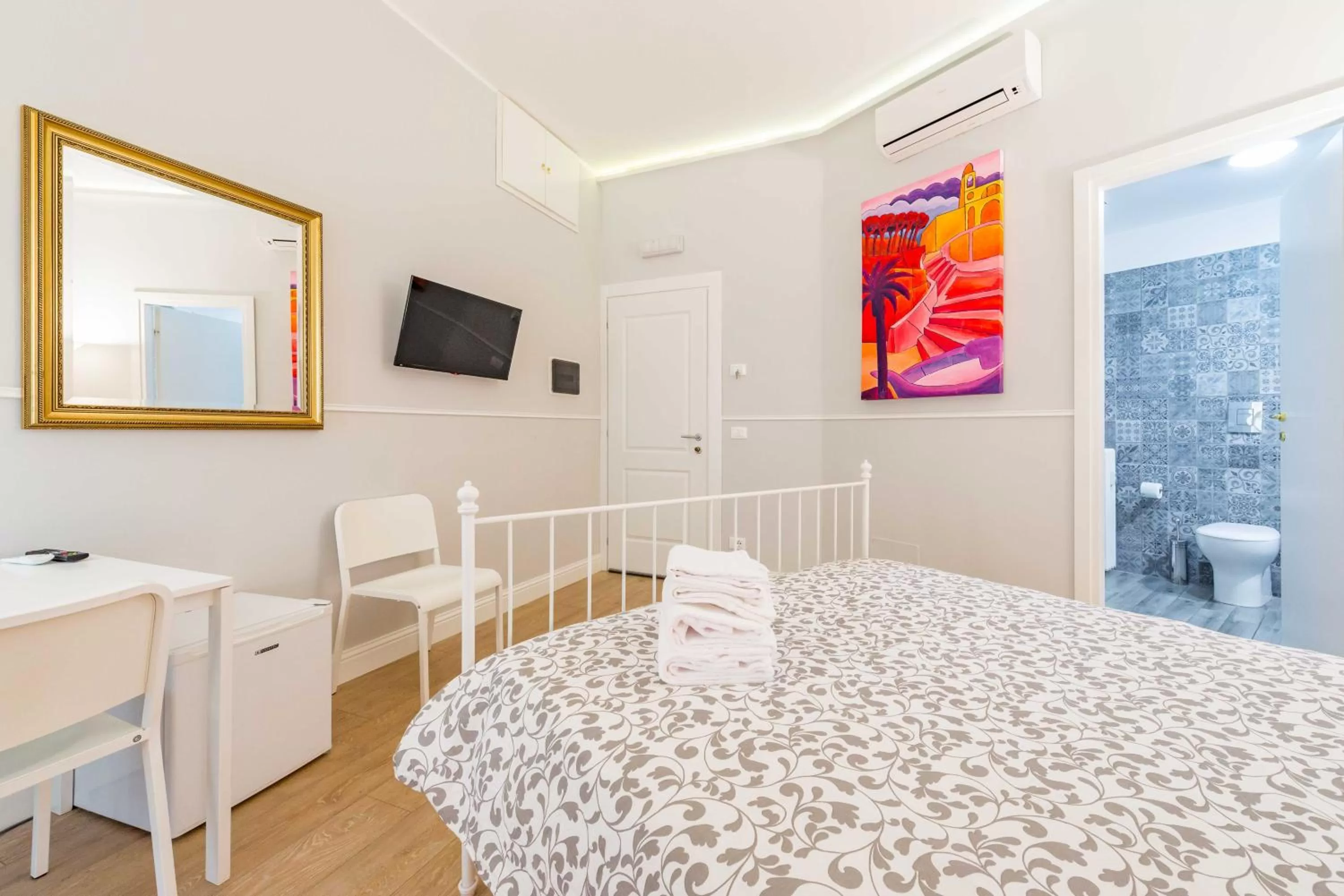 Bed in Un Attimo A Roma B&B