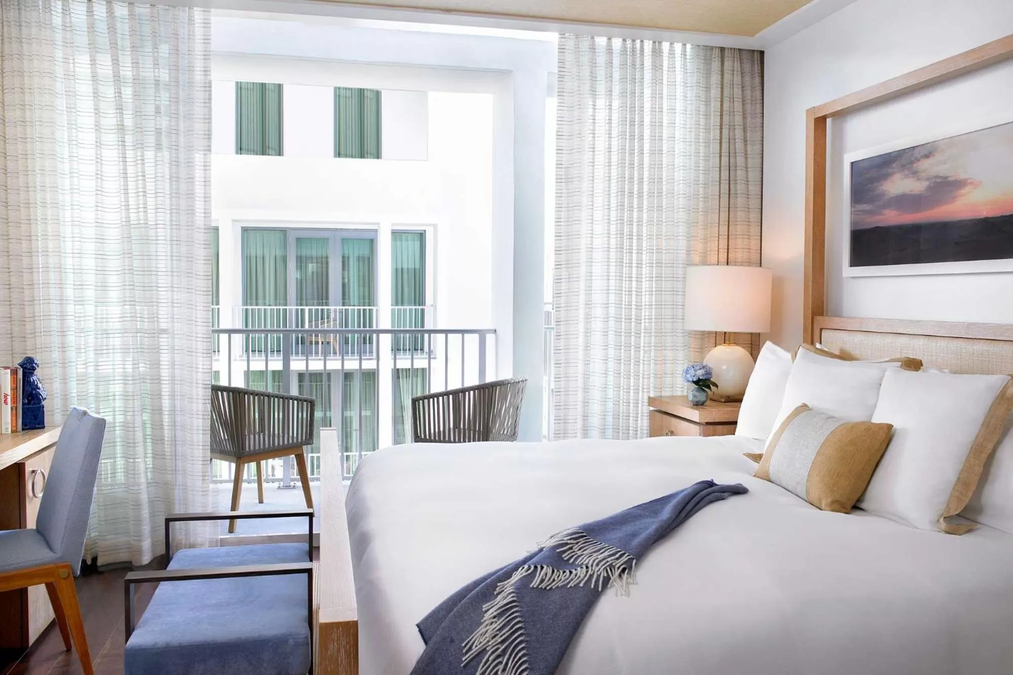 Bed in The Betsy Hotel, South Beach