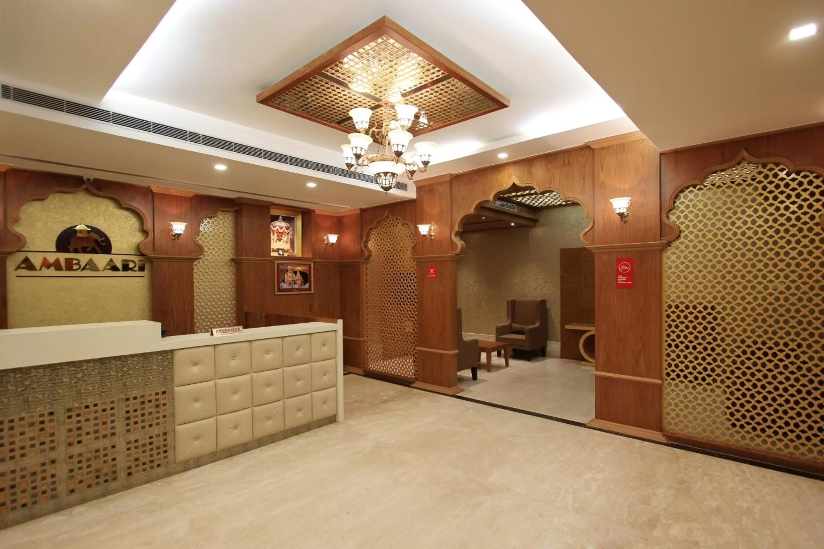 Lobby or reception in Ambaari hotel
