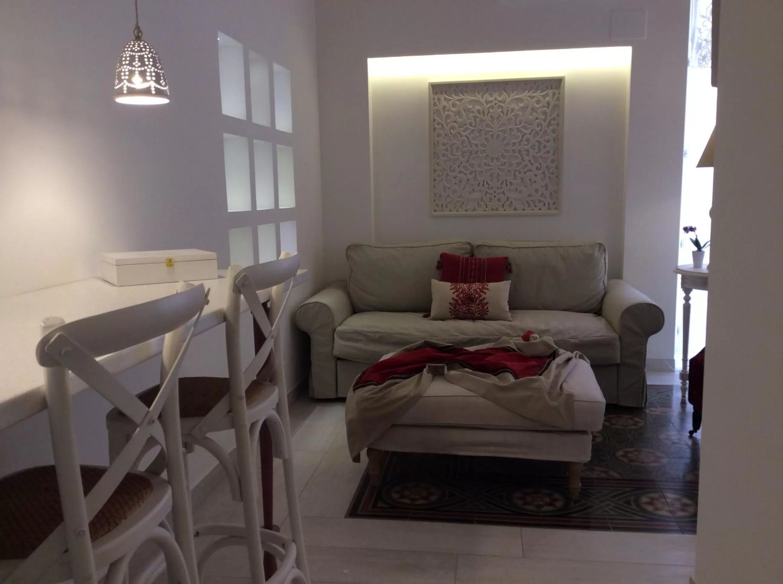 Living room, Bed in Suite Le Perle