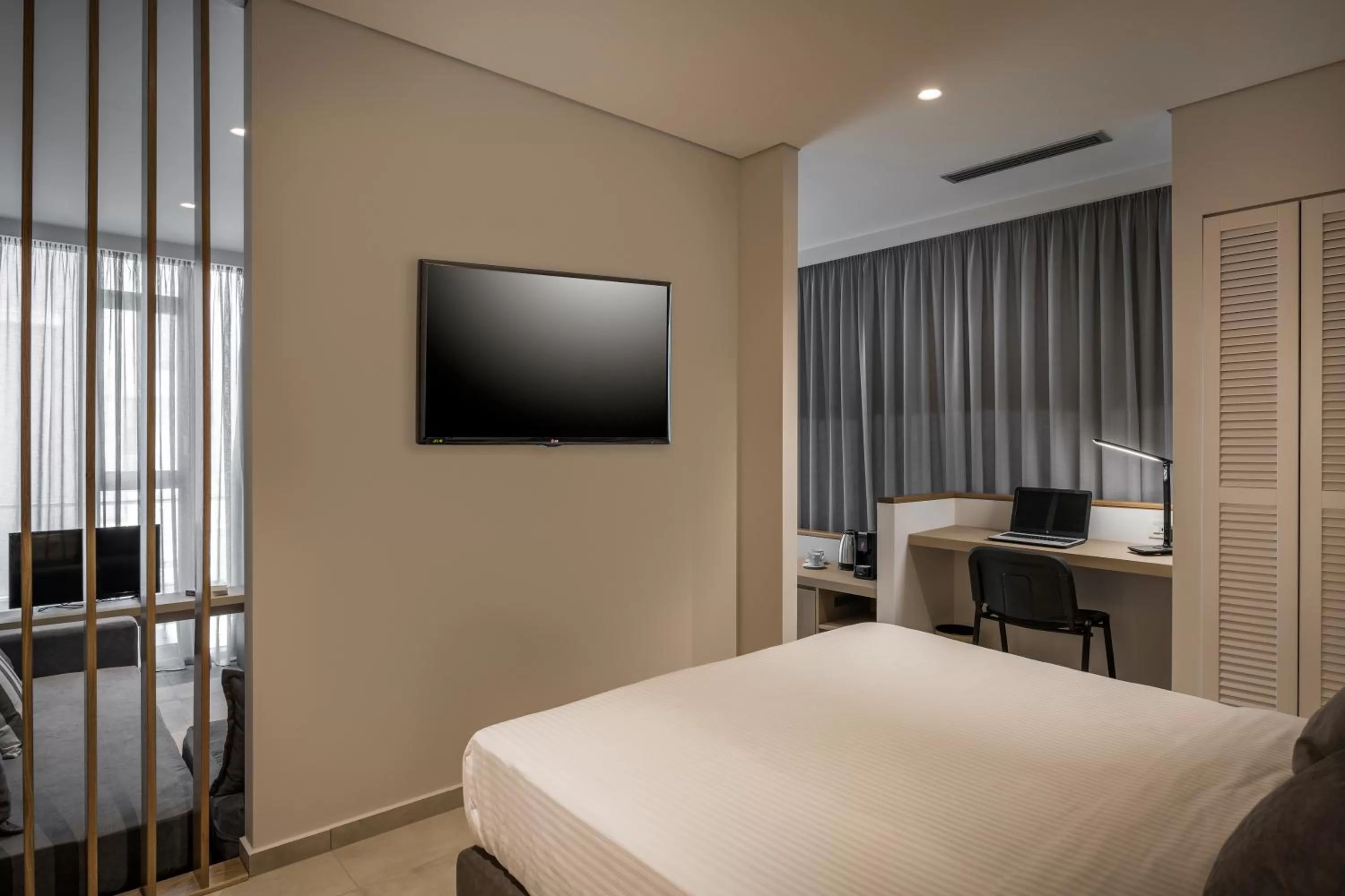 Bedroom, Bed in Trianon Luxury Apartments & Suites