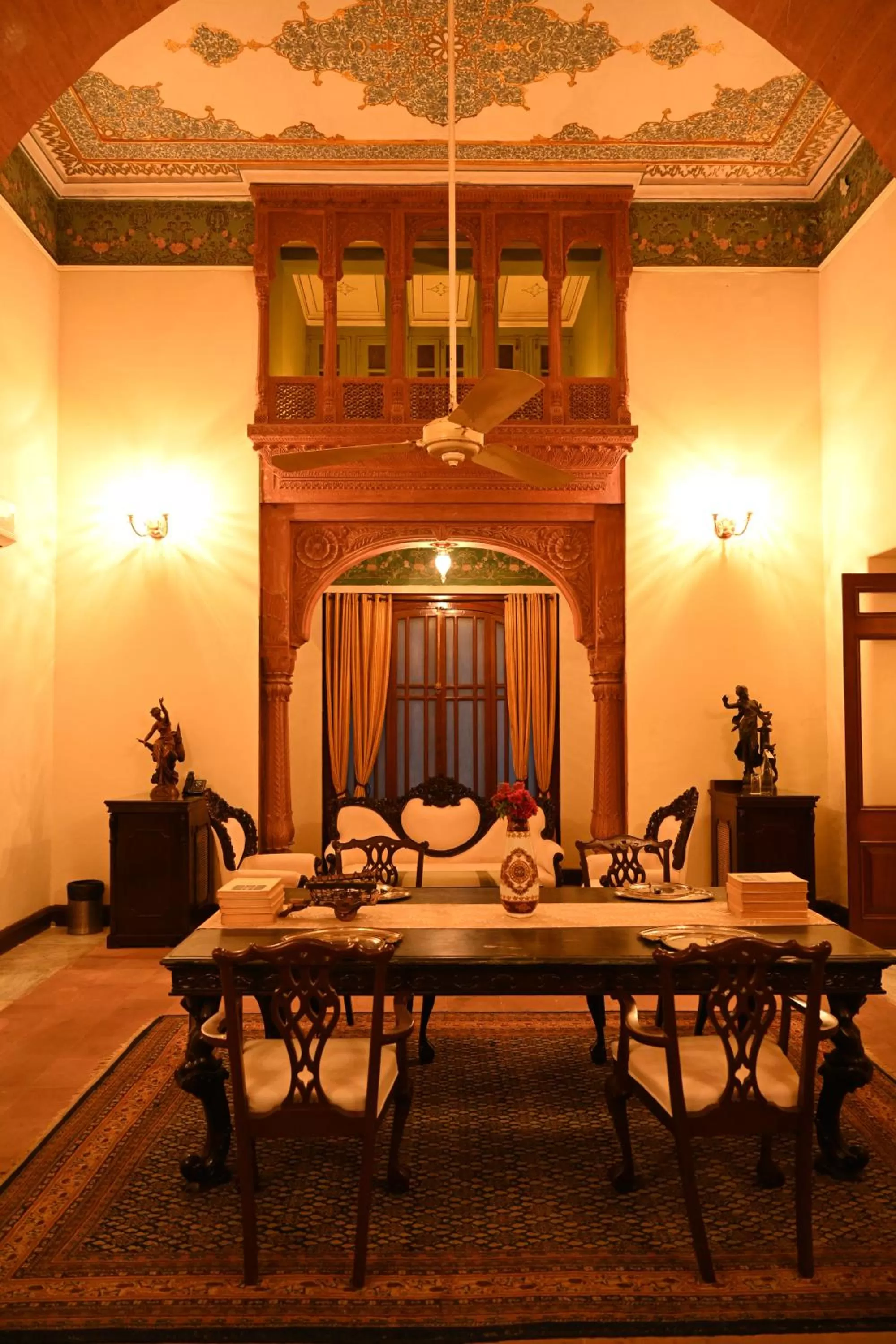 Dining area in The Laxmi Niwas Palace