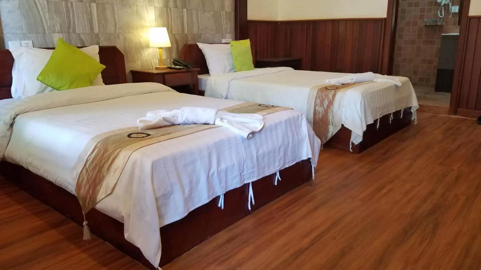 Bed in BayStone Resort