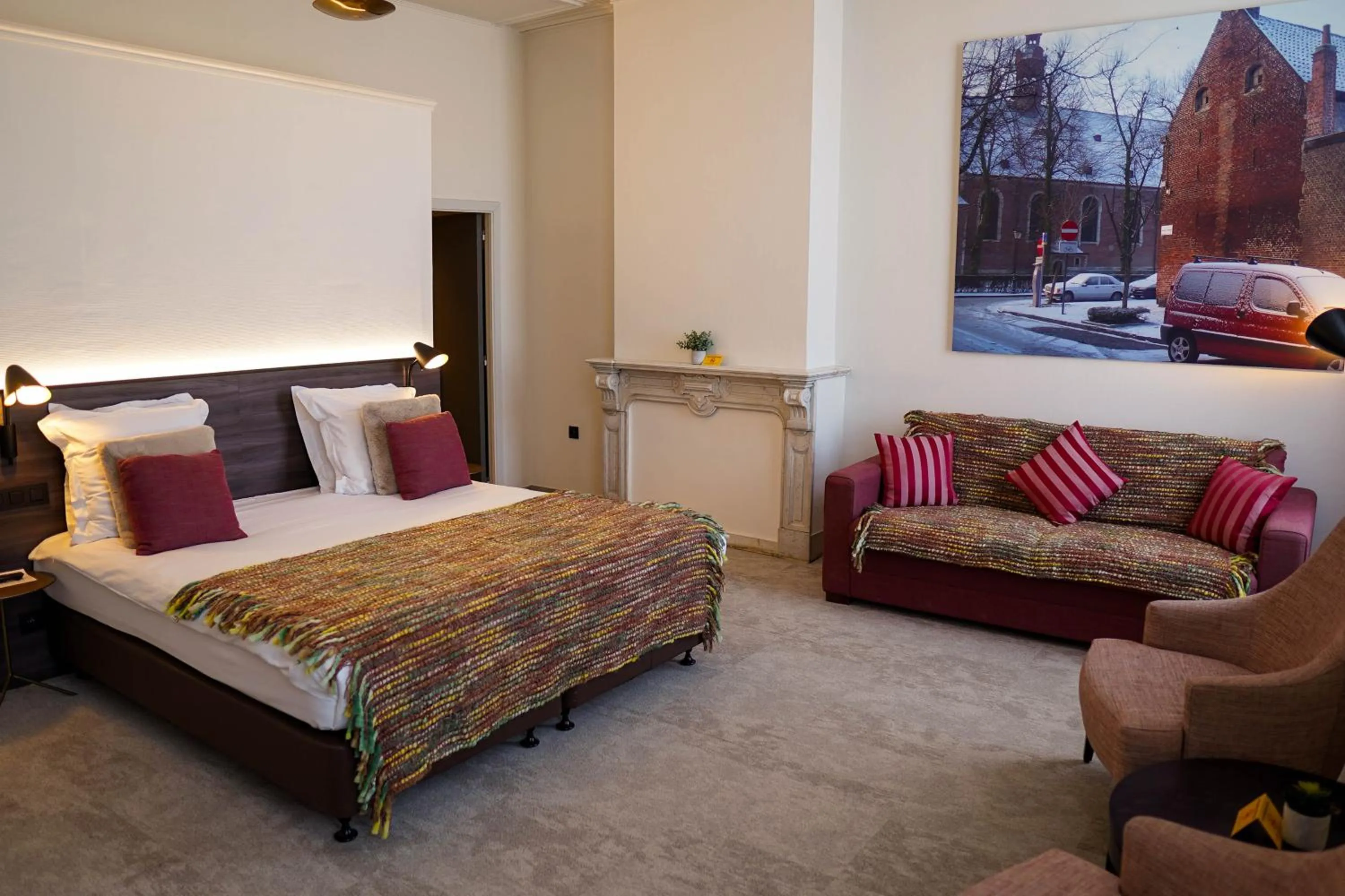 Bed in Hotel Gravensteen