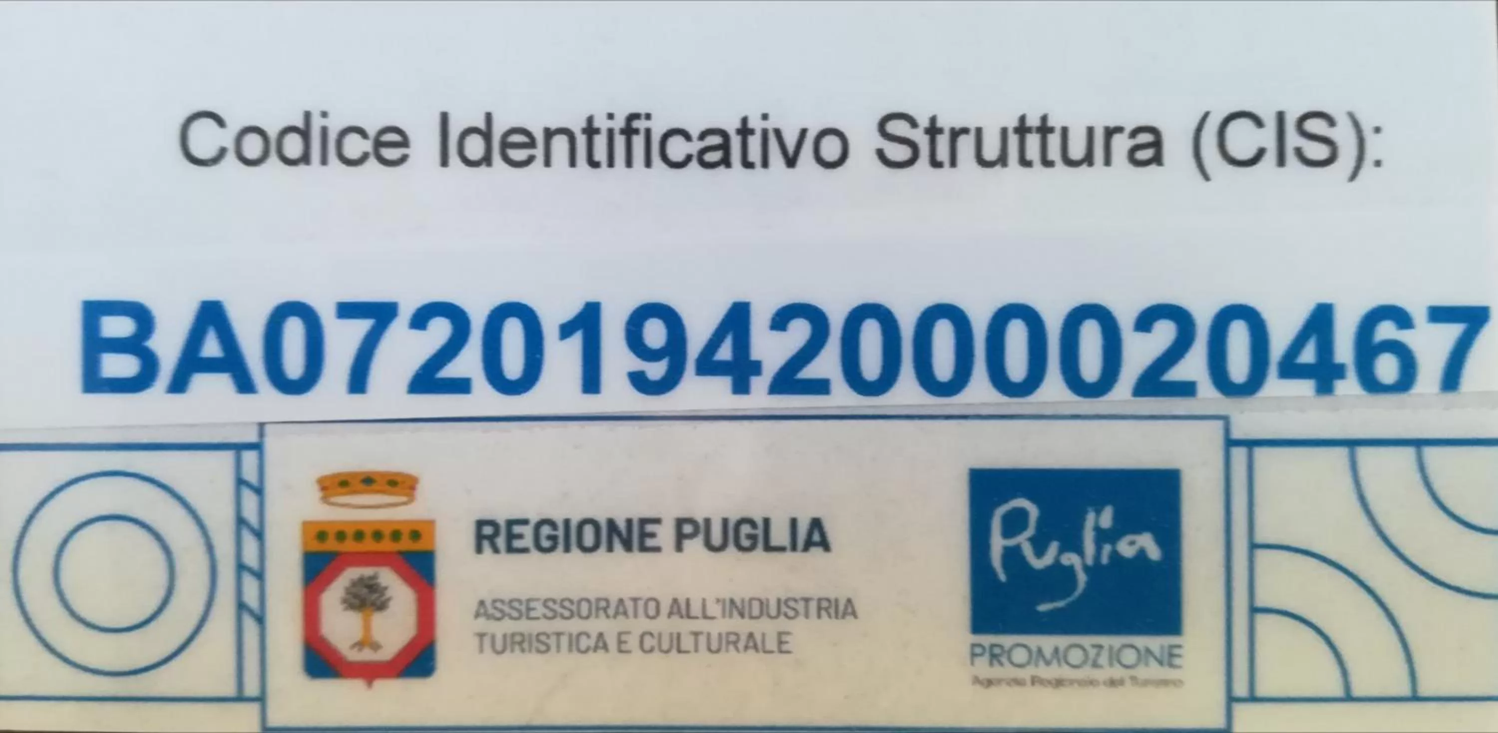 Certificate/Award in Dimora Francesca