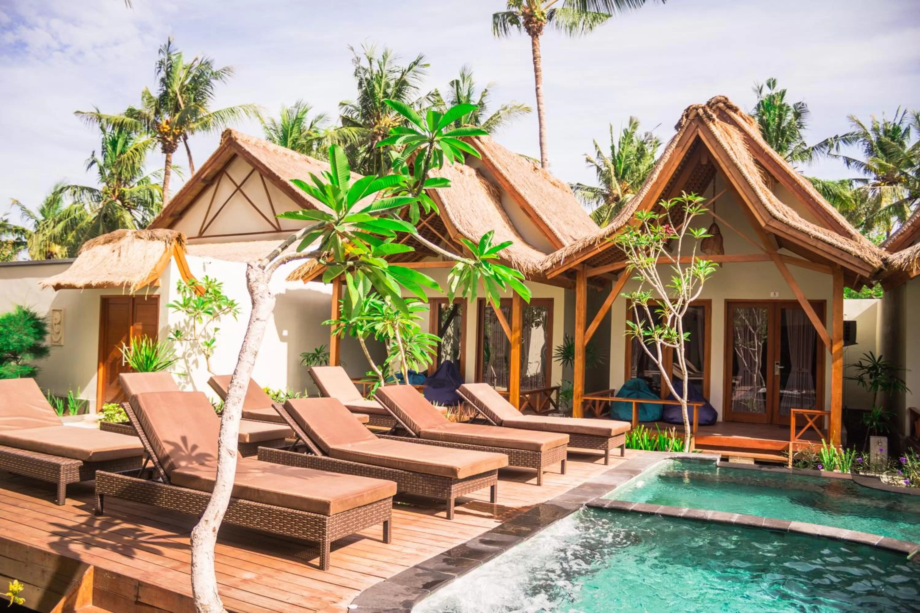 Pool view in Gili One Resort