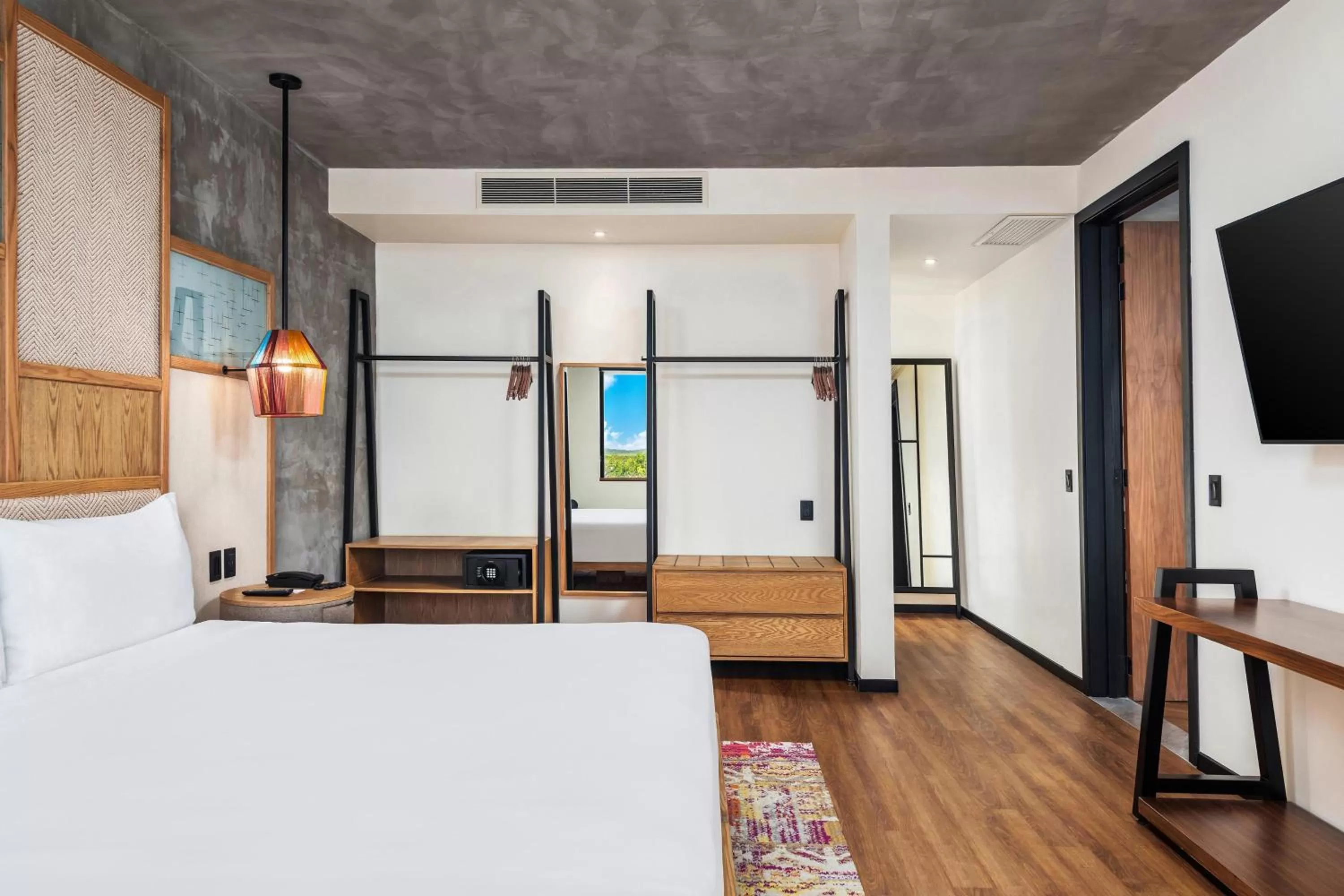 Bedroom, Bed in Aloft Tulum