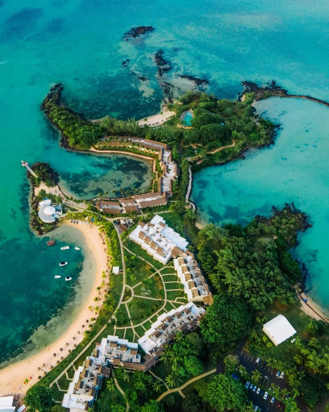 Bird's eye view in LUX* Grand Gaube Resort & Villas