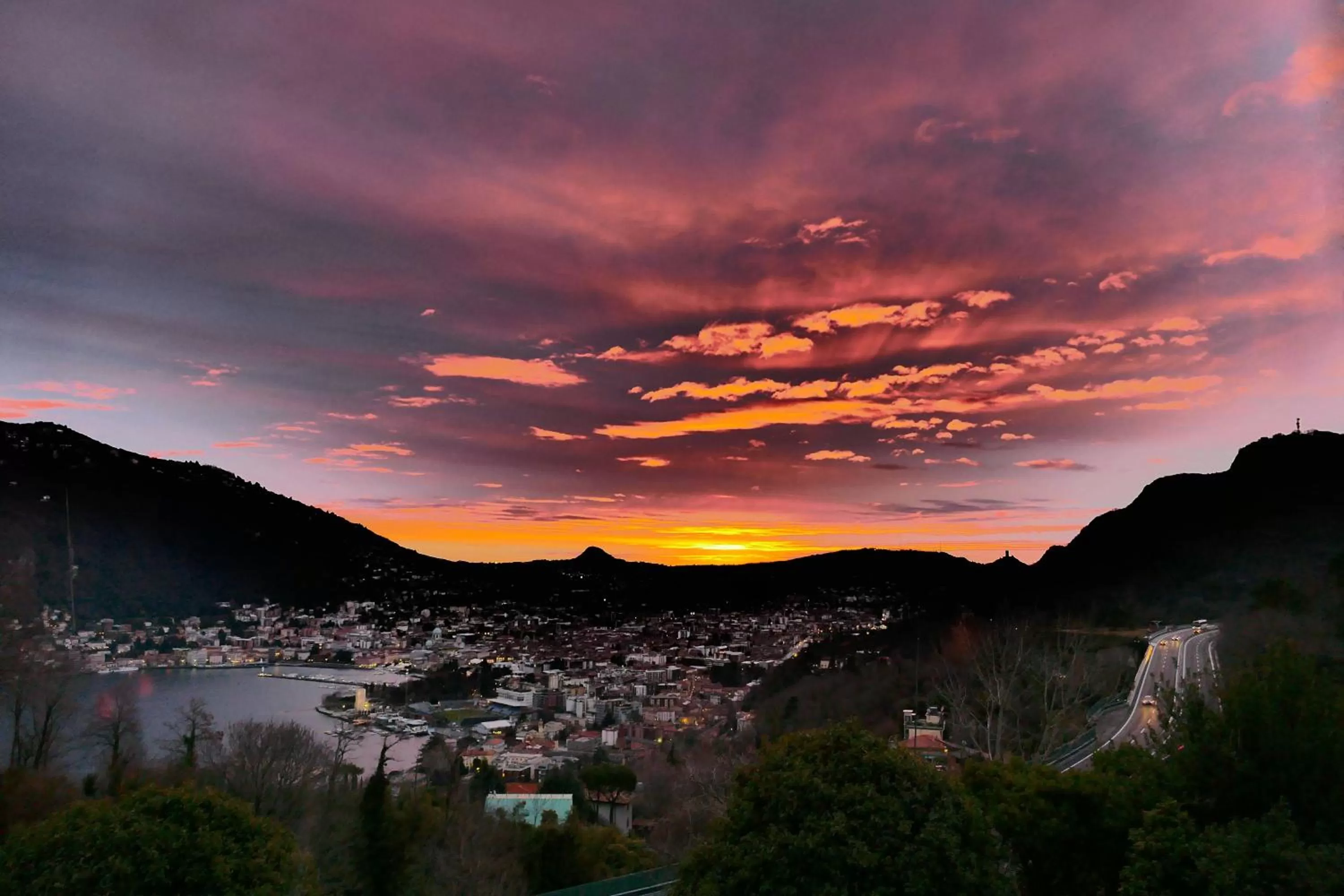 City view in Villa Corti