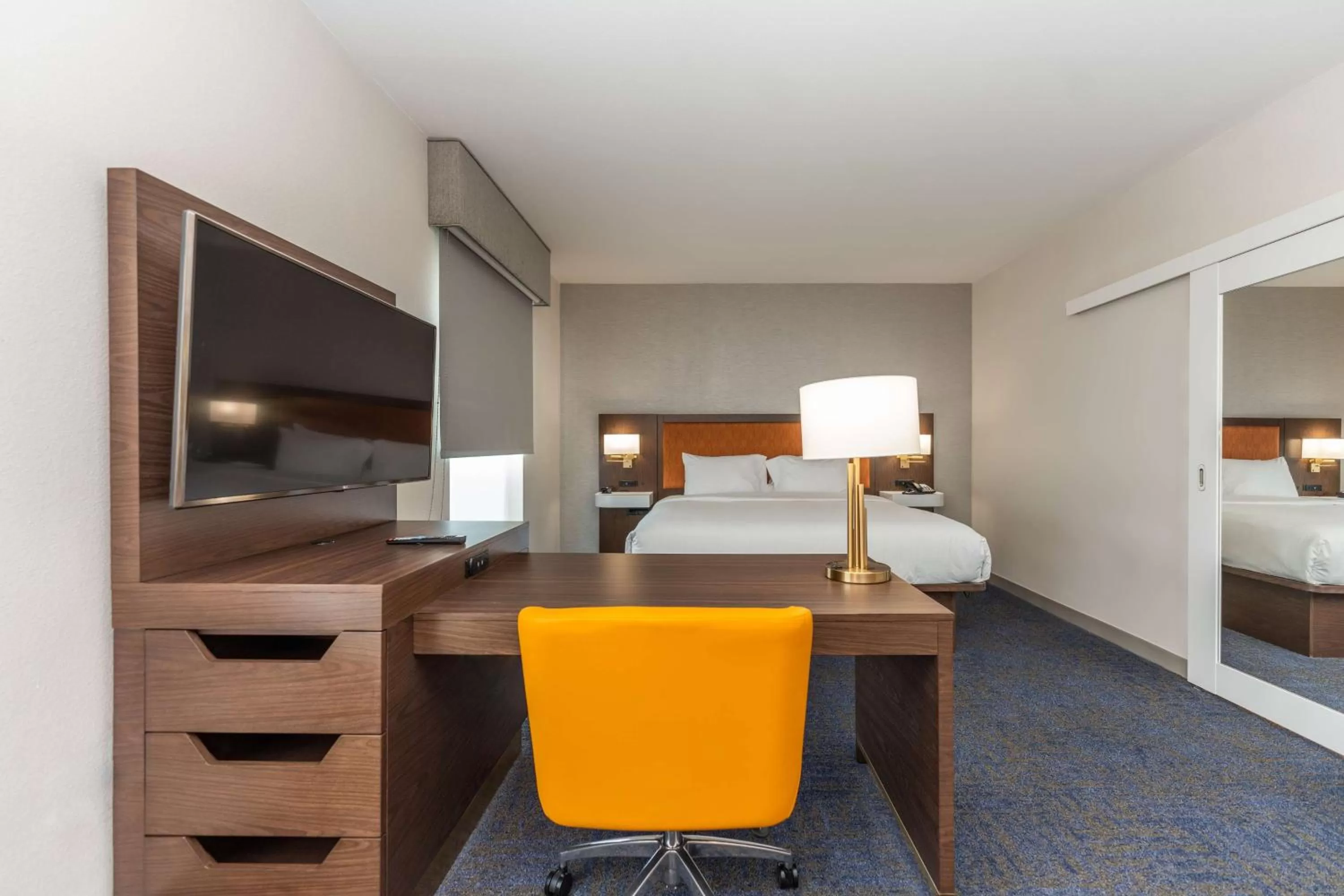 King Room with Roll in Shower - Mobility Accessible/Non-Smoking in Hampton Inn & Suites Sugar Land, Tx