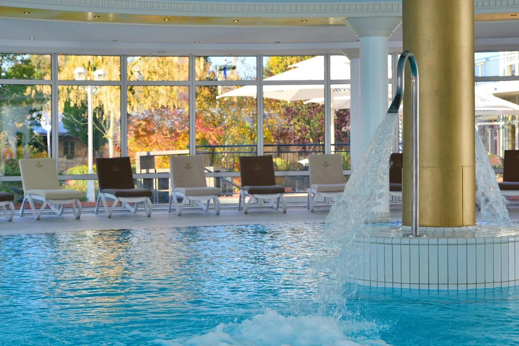 Pool view in The Monarch Hotel