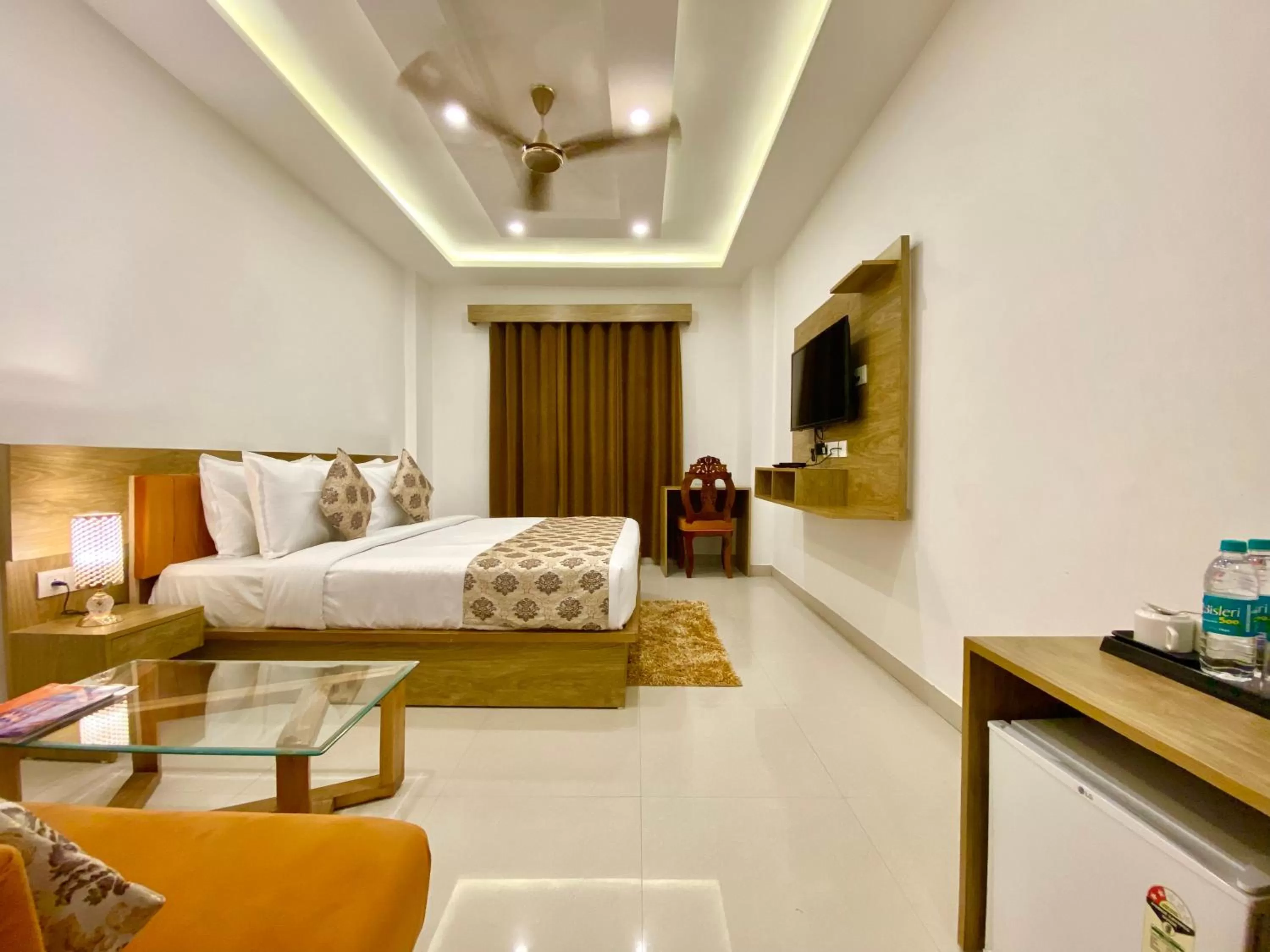 Bed in Arogyadham Wellness Retreat