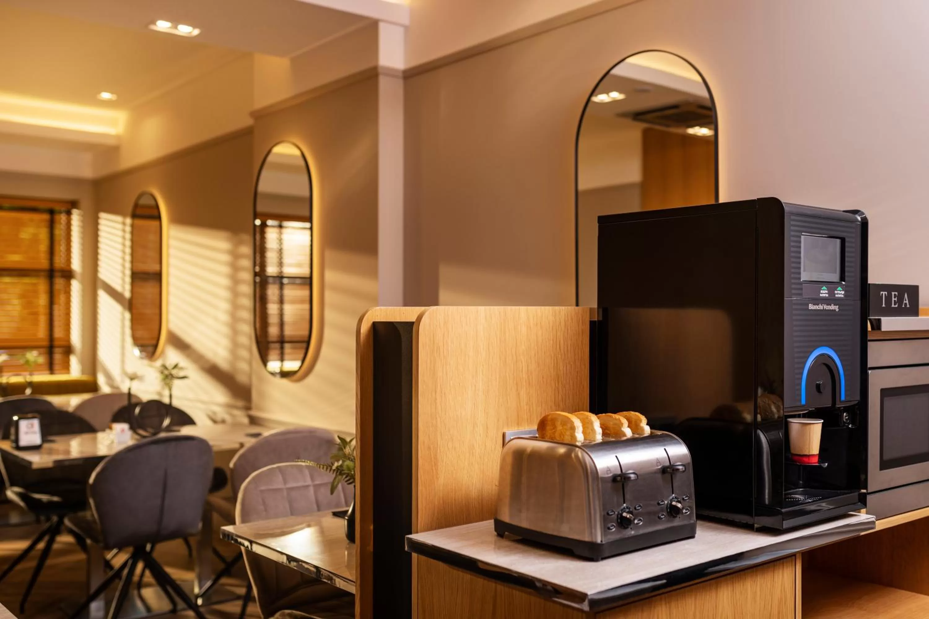 Coffee/tea facilities in -- ESTE PARK HOTEL -- part of Urban Chic Luxury Design Hotels - Parking & Compliments - next to Shopping & Dining Mall Plovdiv