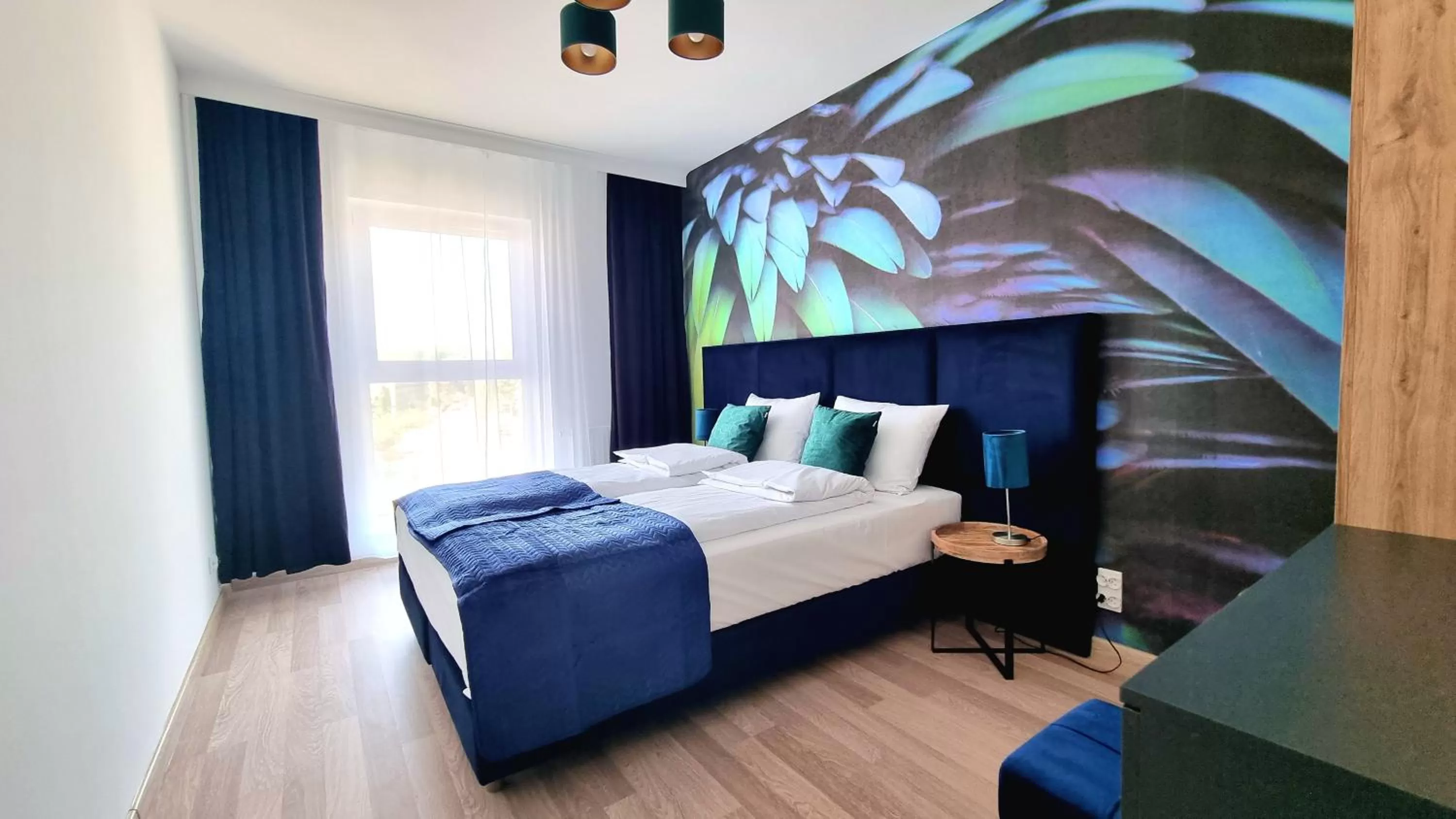 Bed in NOOK NOOK Apartments Bytkowska 103