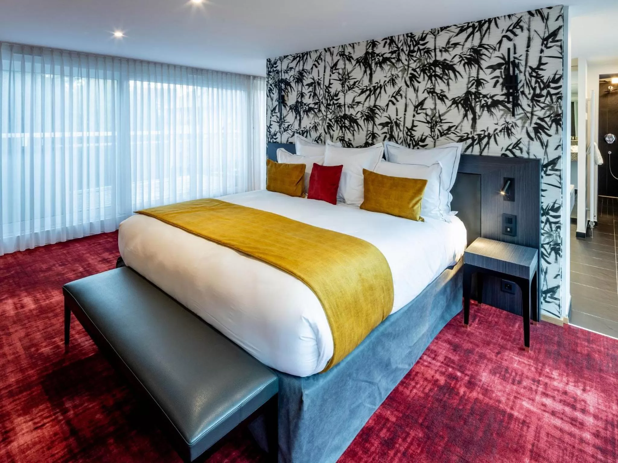 Bedroom, Bed in Hôtel Garrigae Villa La Florangerie - SPA & Piscine