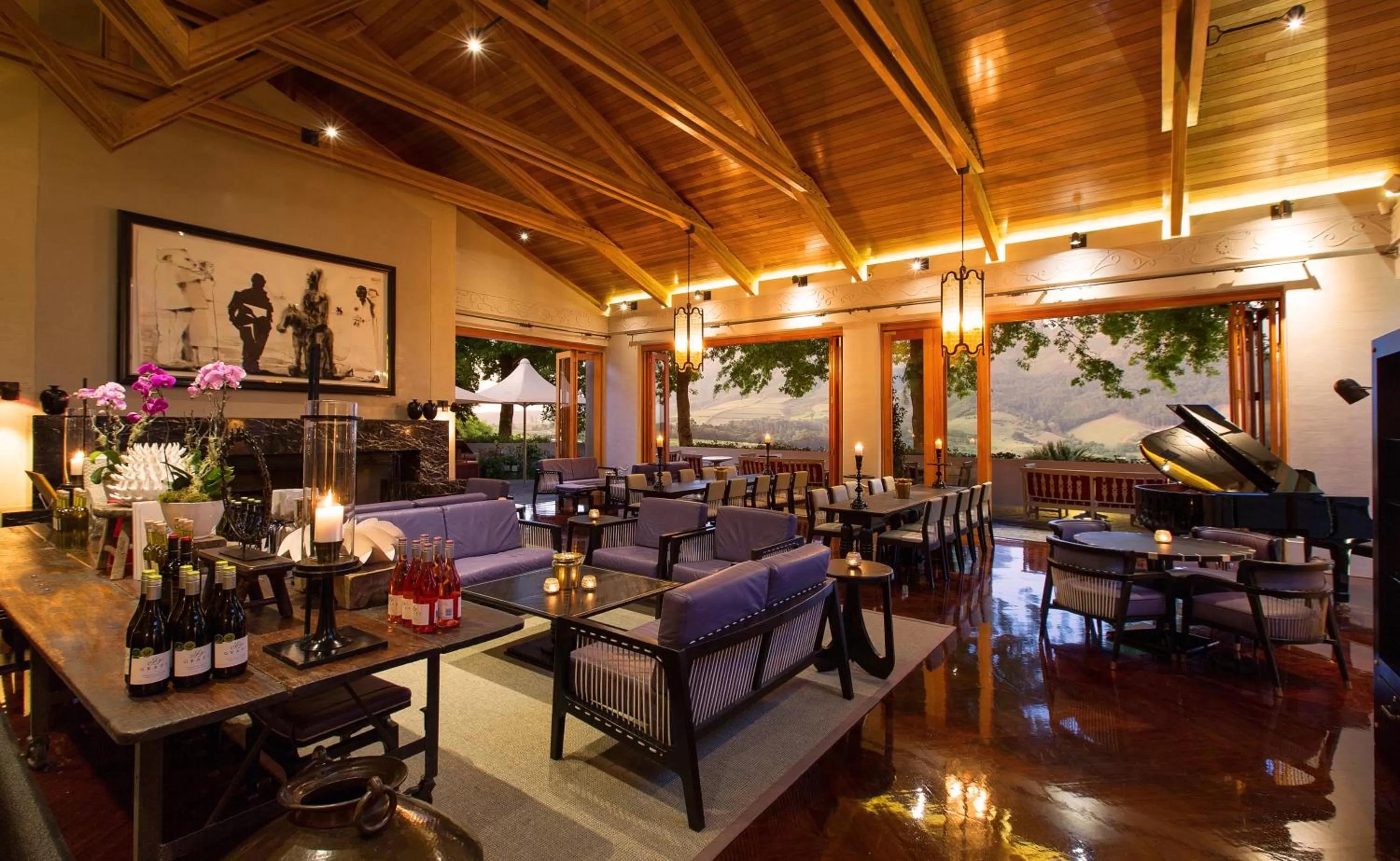 Lounge or bar in Delaire Graff Lodges and Spa