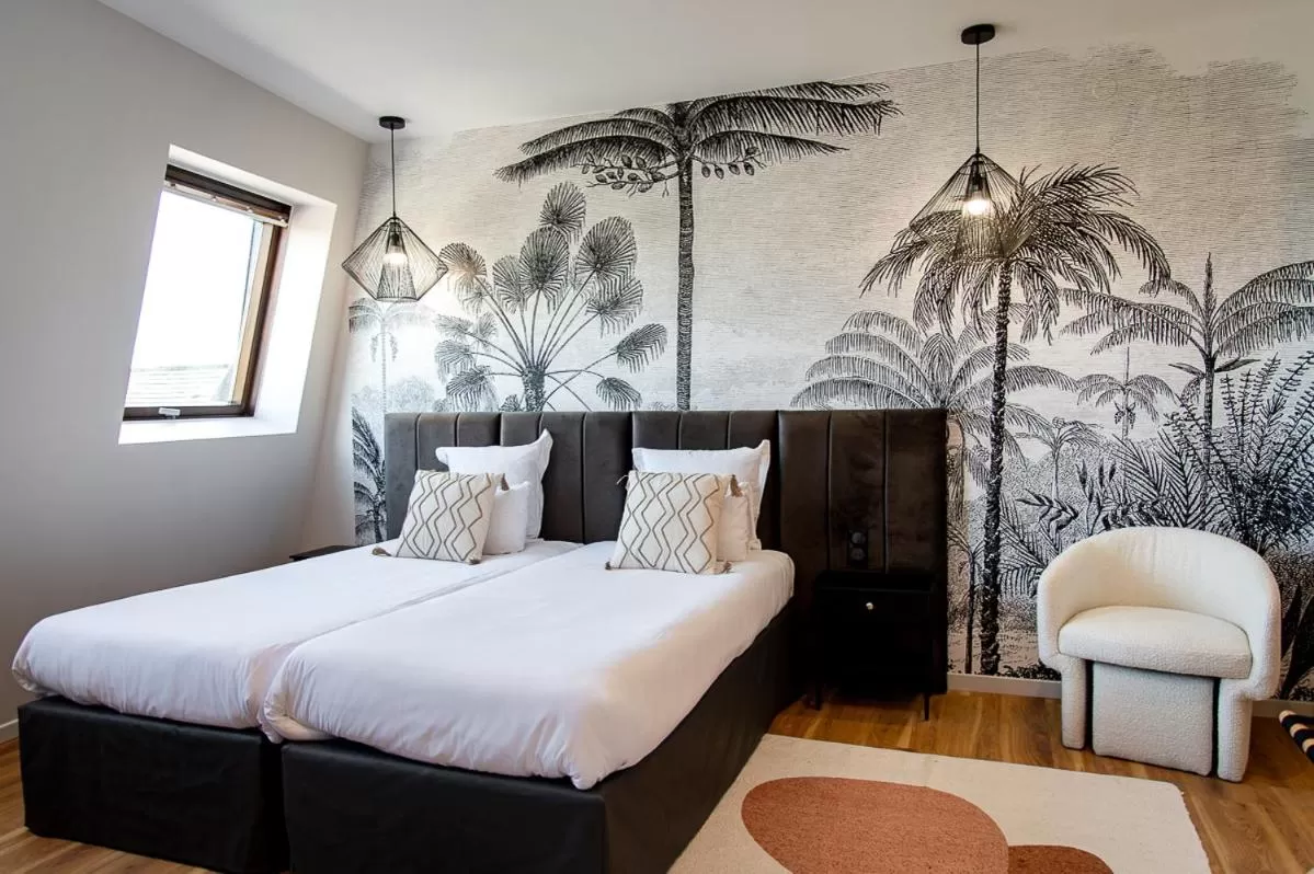 Bed in Hôtel Restaurant Vaillant Colmar Nord