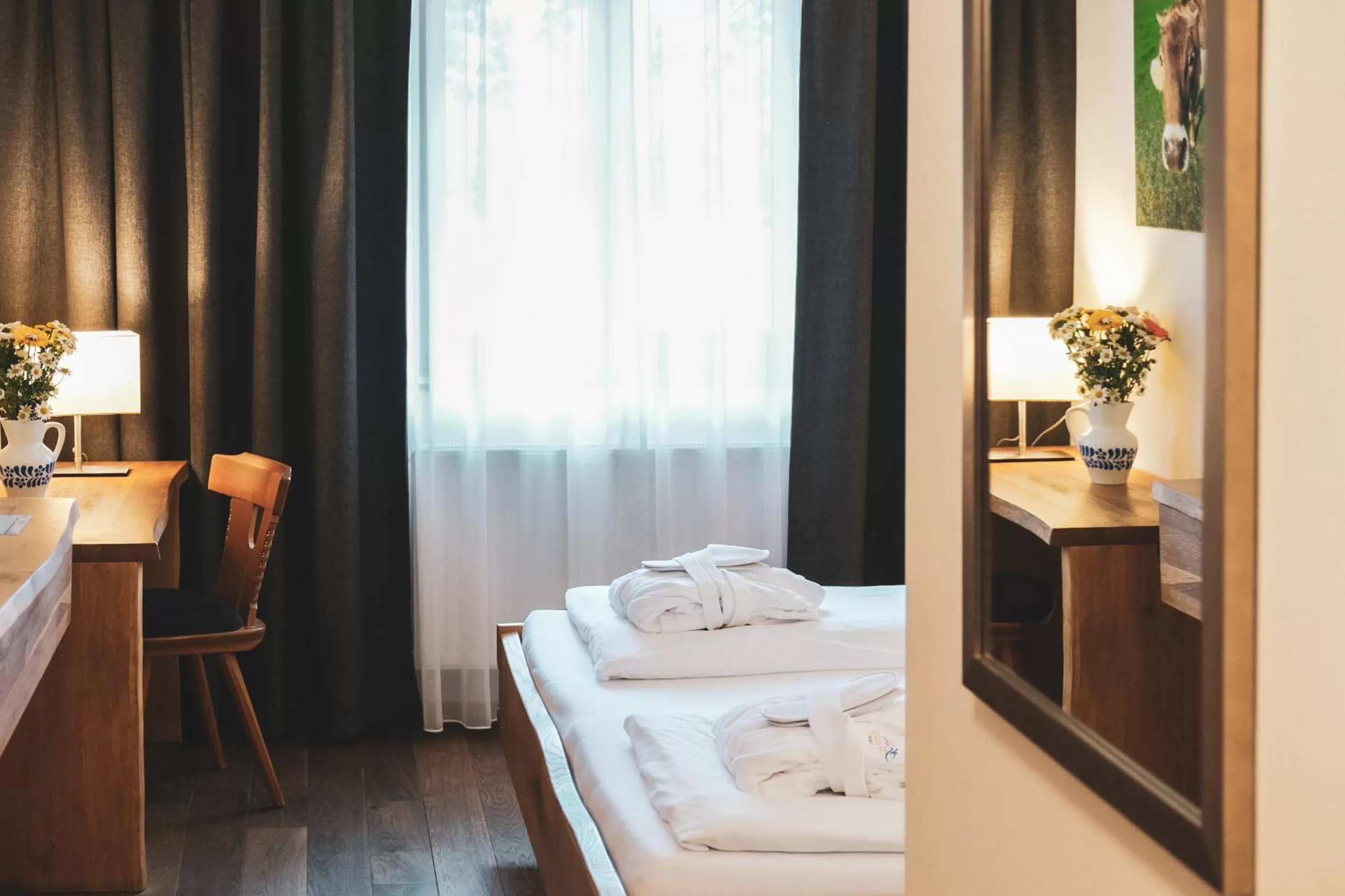 Bed in Aktivhotel Wildschütz