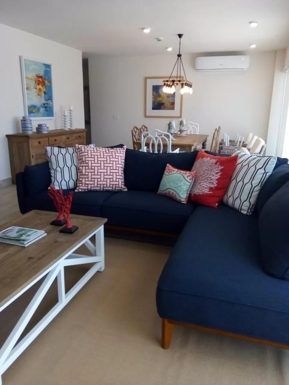 Living room, Seating Area in Playa Caracol Residences