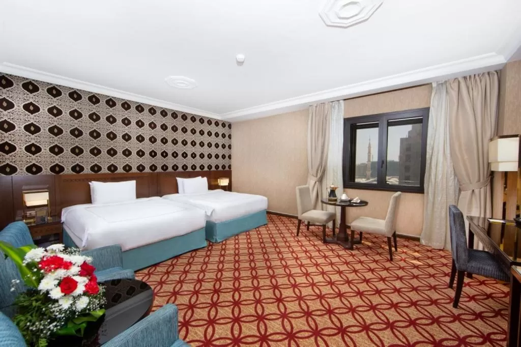 Bed in Dallah Taibah Hotel