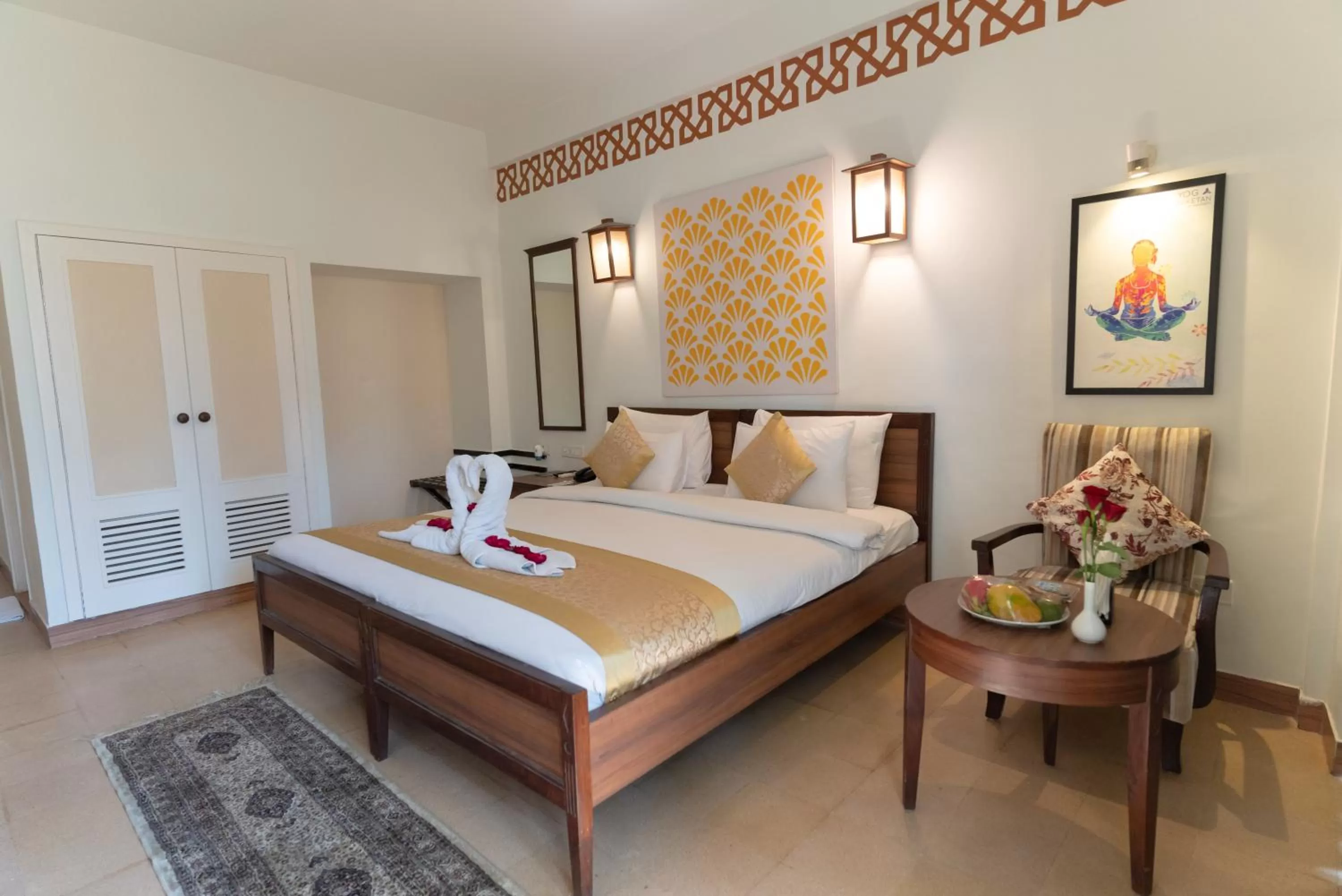 Bed in Yog Niketan By Sanskriti