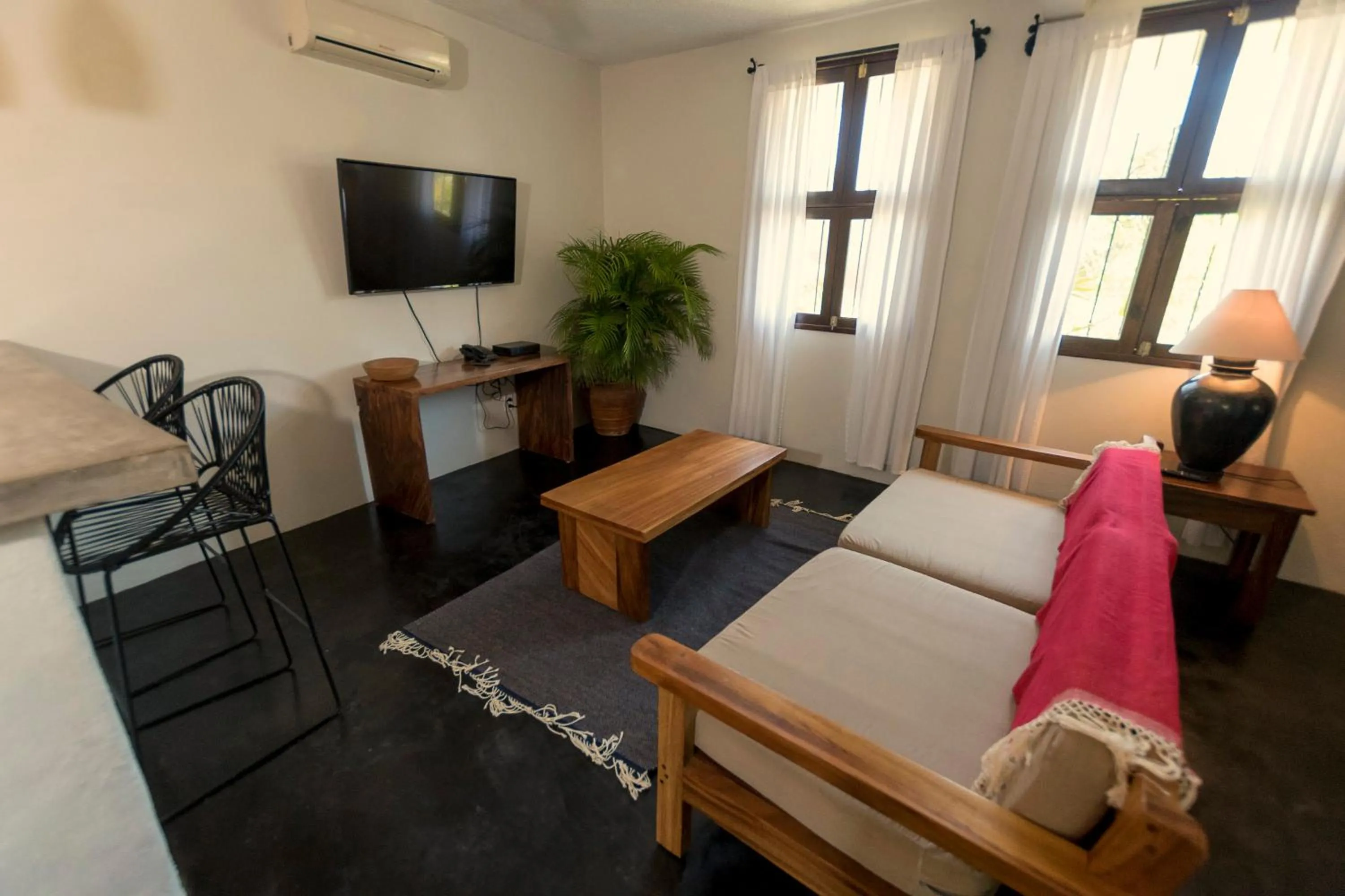 Living room, Bed in Villas Carrizalillo