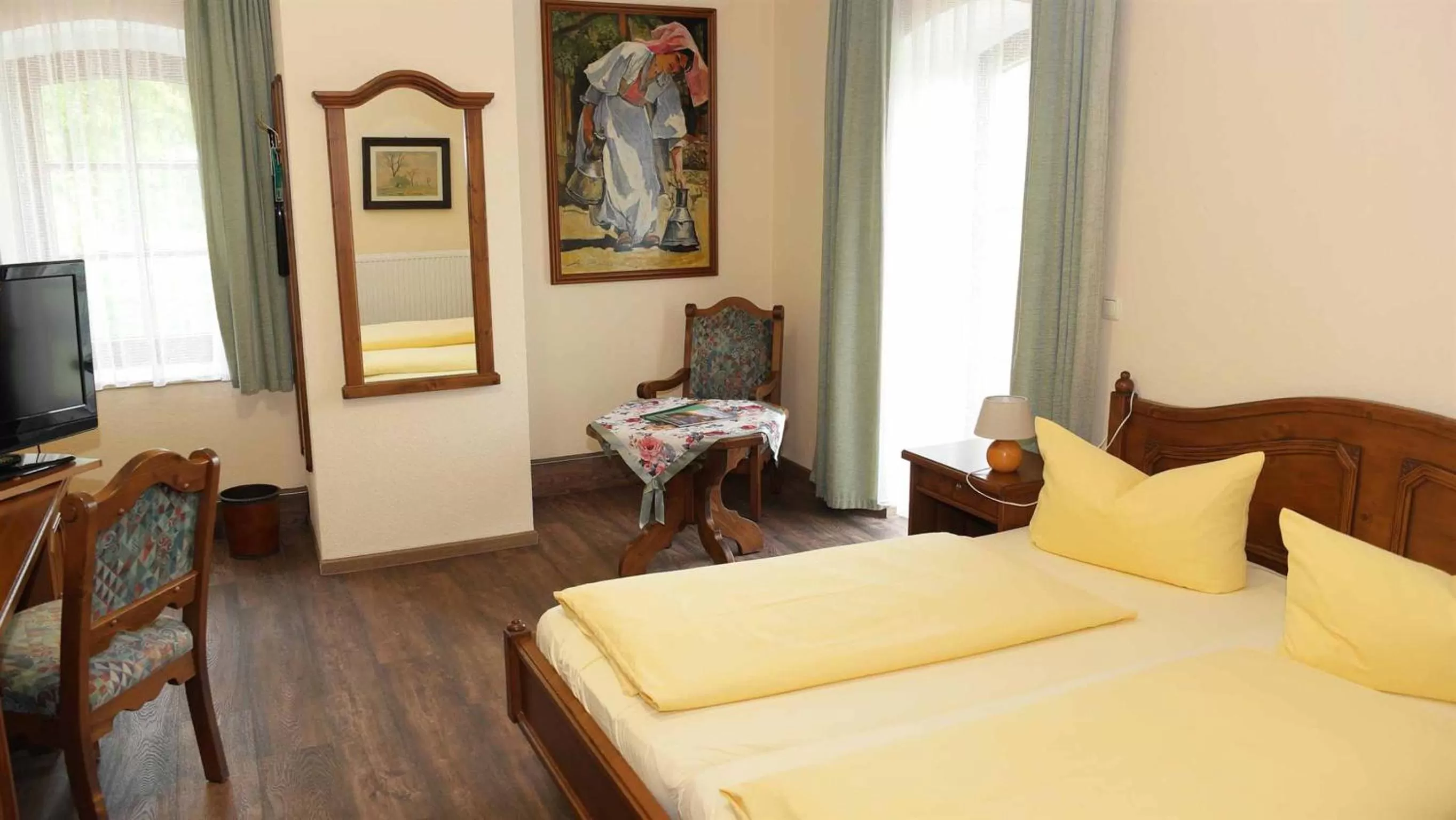 Bed in Hotel und Restaurant Rittergut Kreipitzsch