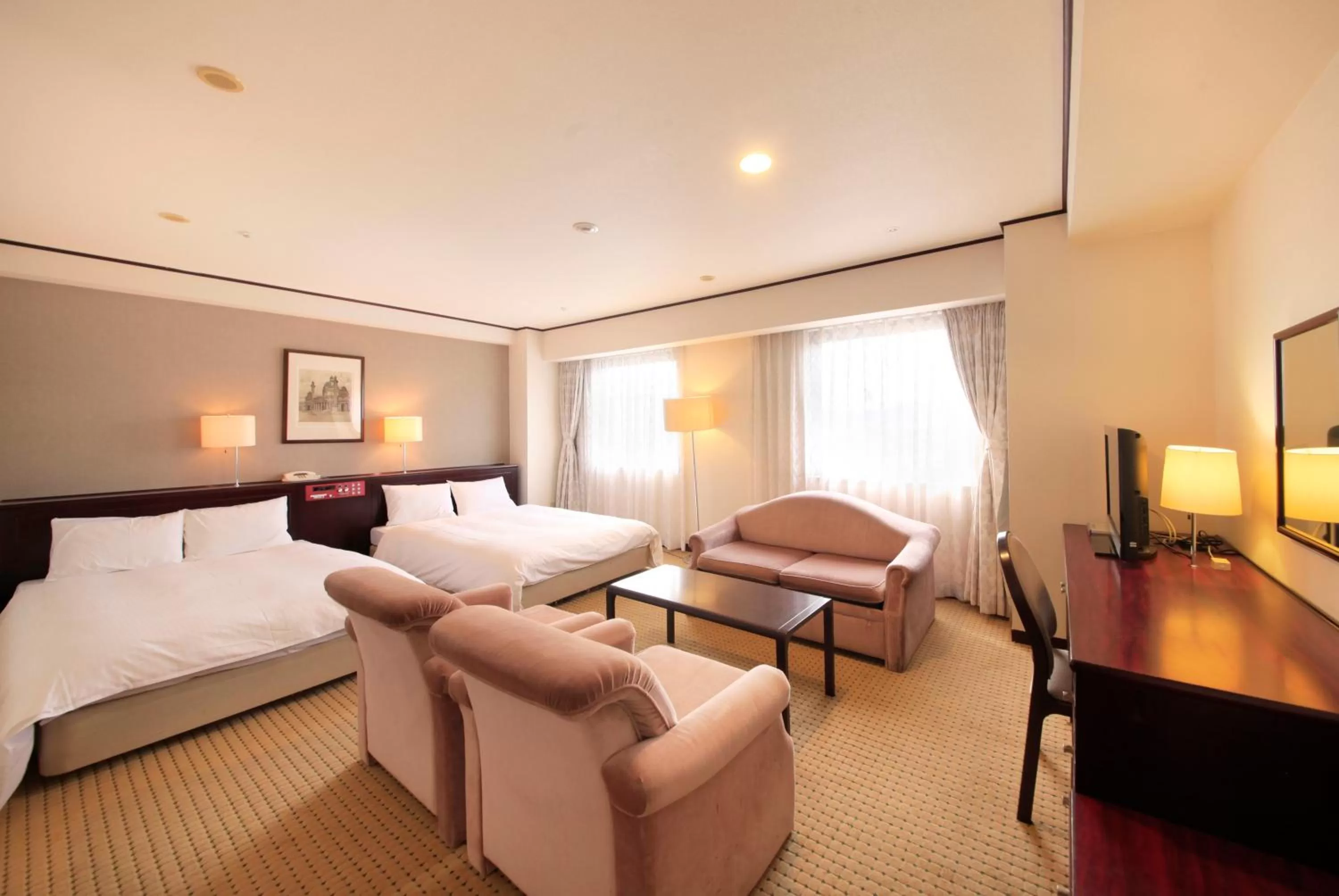 Photo of the whole room, Bed in Quintessa Hotel Ogaki