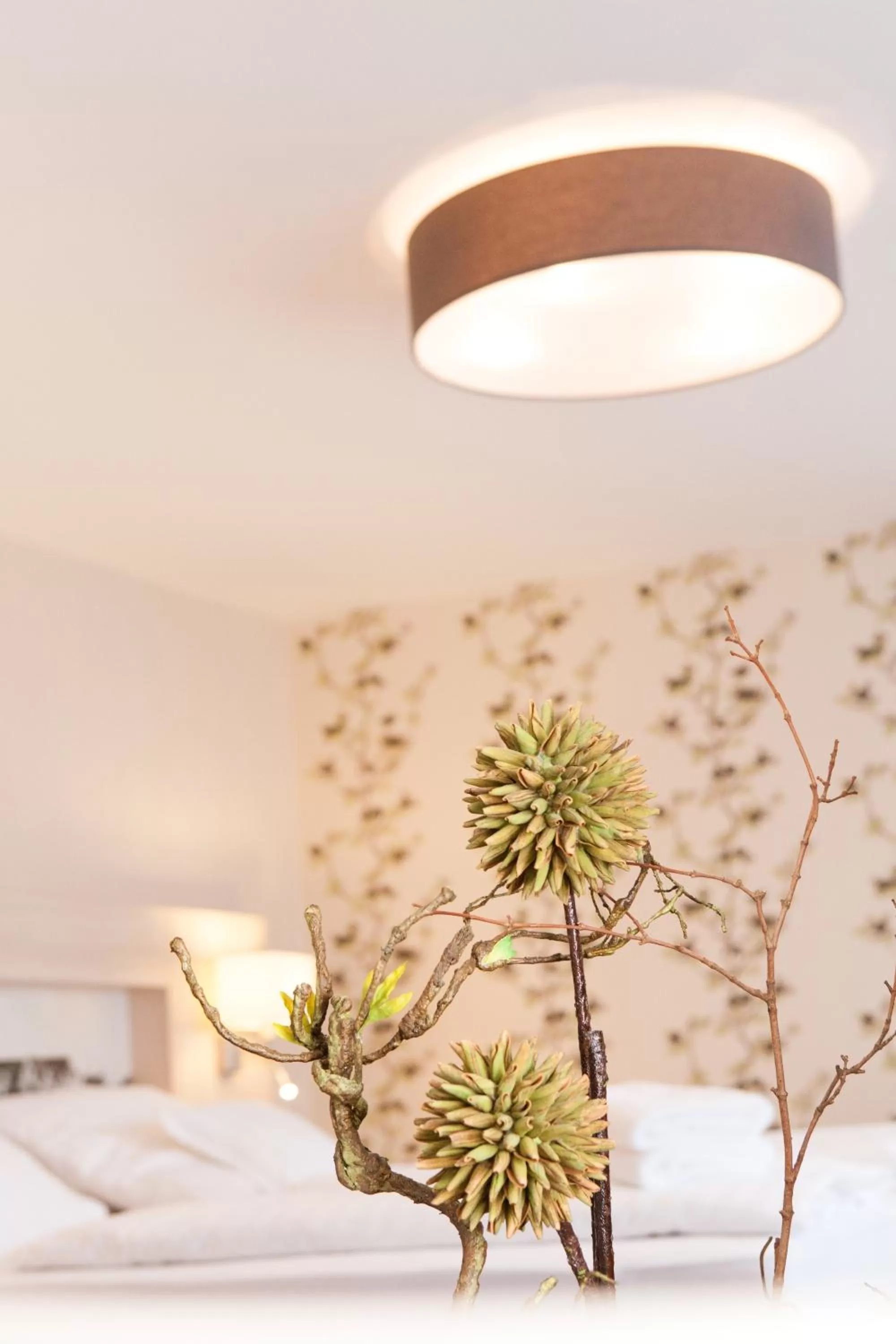 Decorative detail, Bed in Ferienhotel Haus Becker