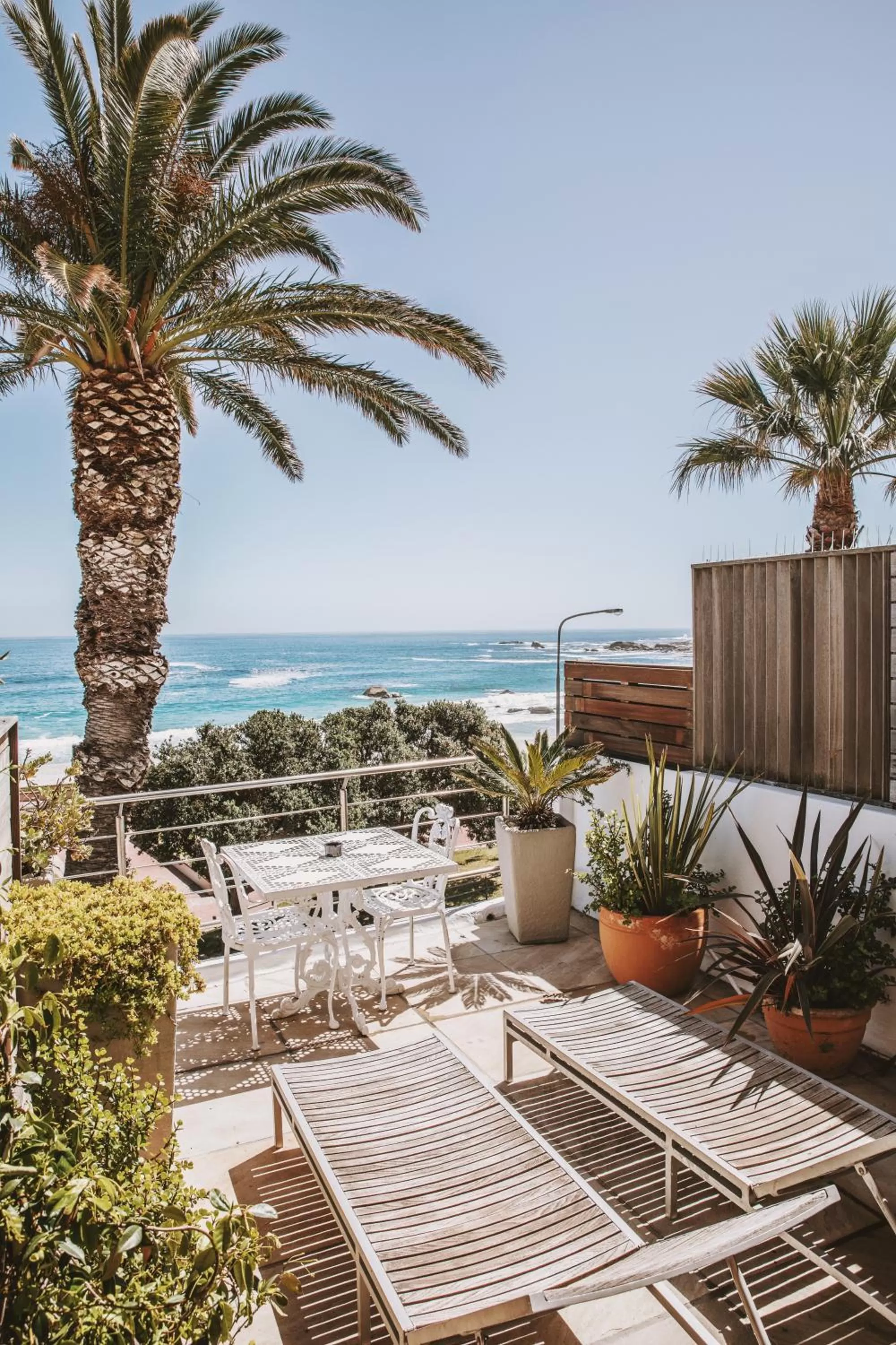 Patio in Sea Castle Hotel Camps Bay