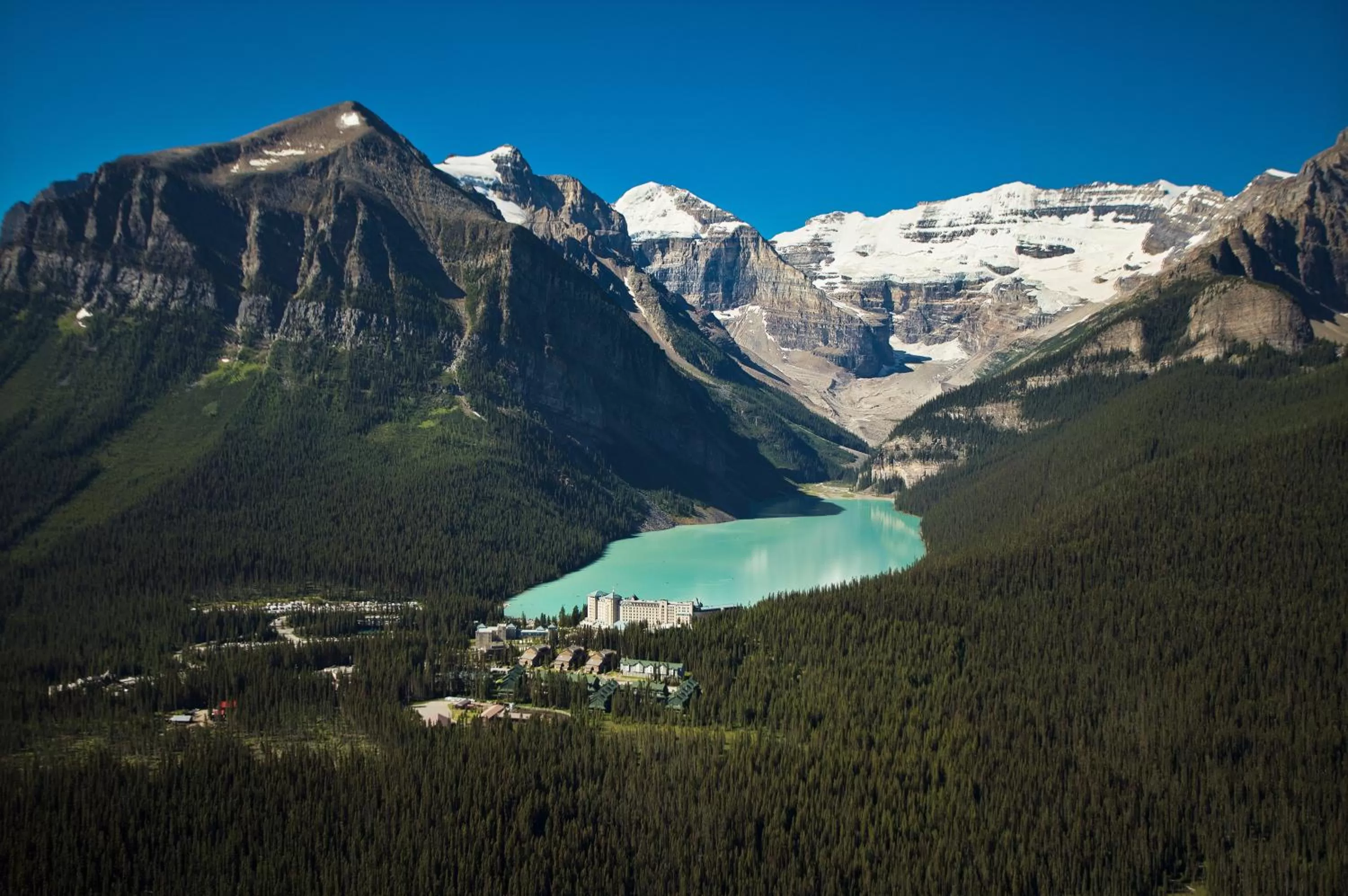 Bird's eye view in Fairmont Château Lake Louise