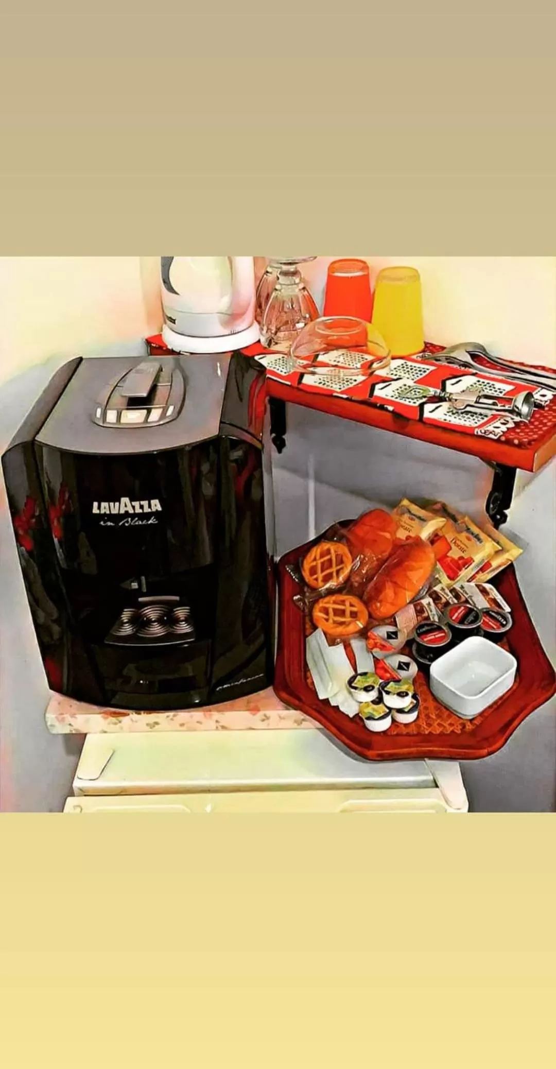 Food and drinks in B&B Ventisei Scalini A Trastevere