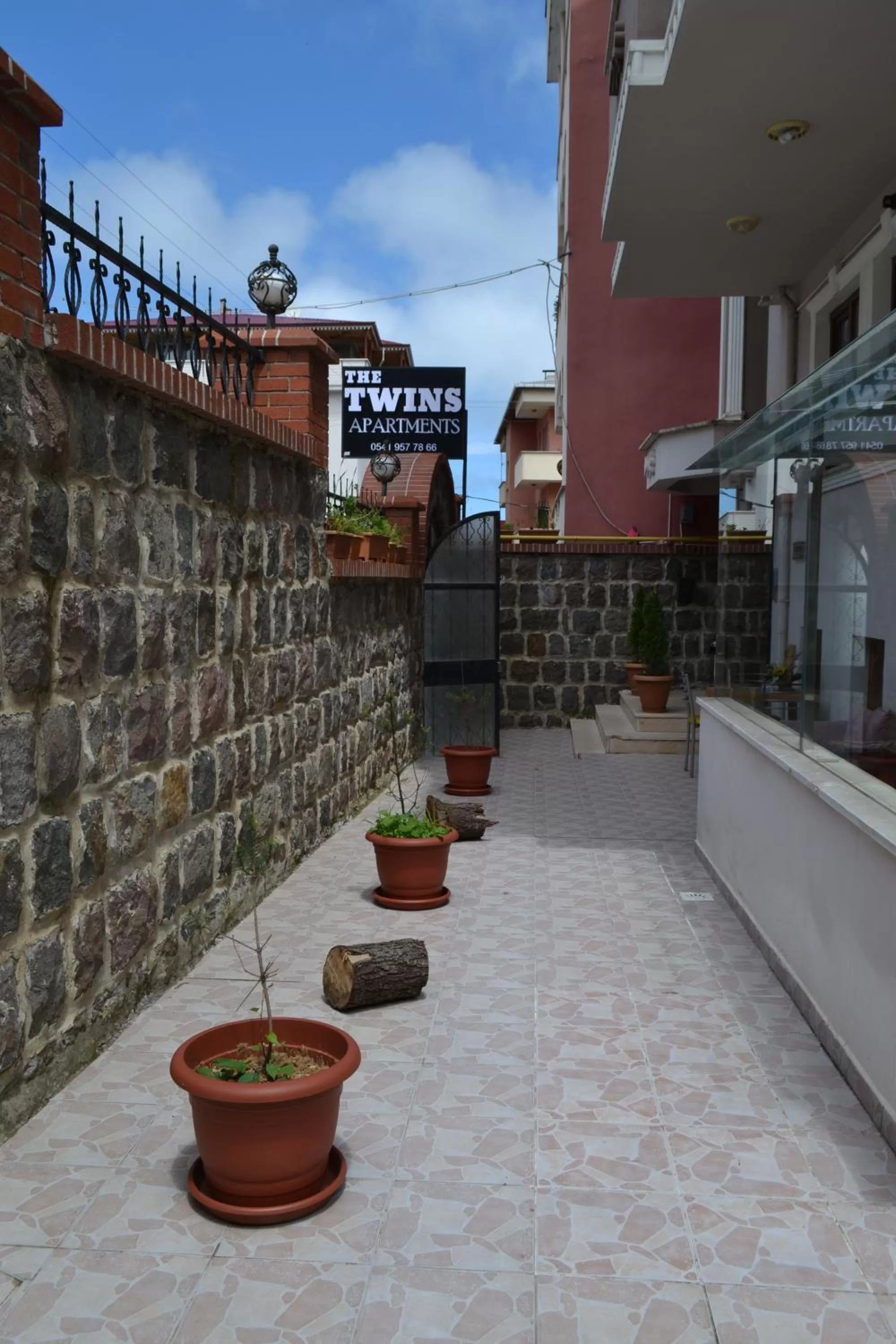 Facade/entrance in The Twins Apartmens