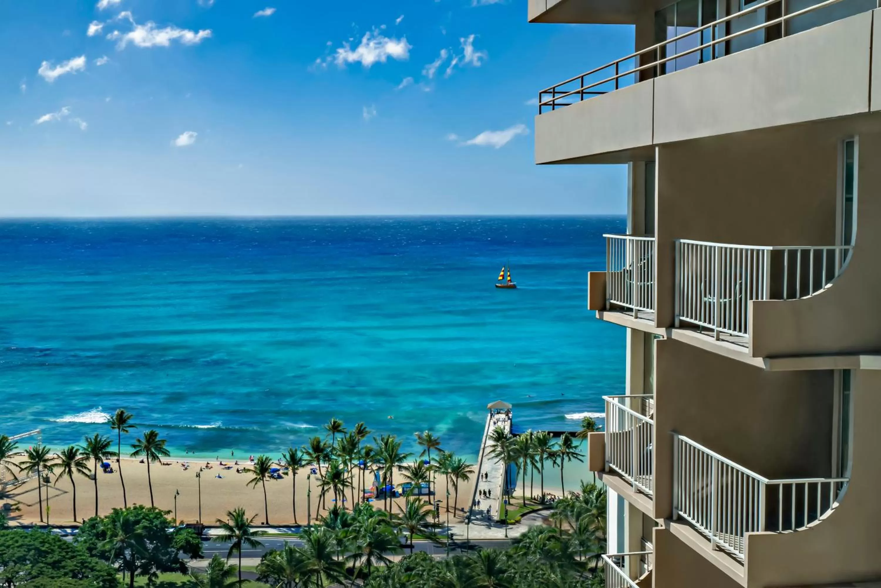 Sea view in Queen Kapiolani Hotel