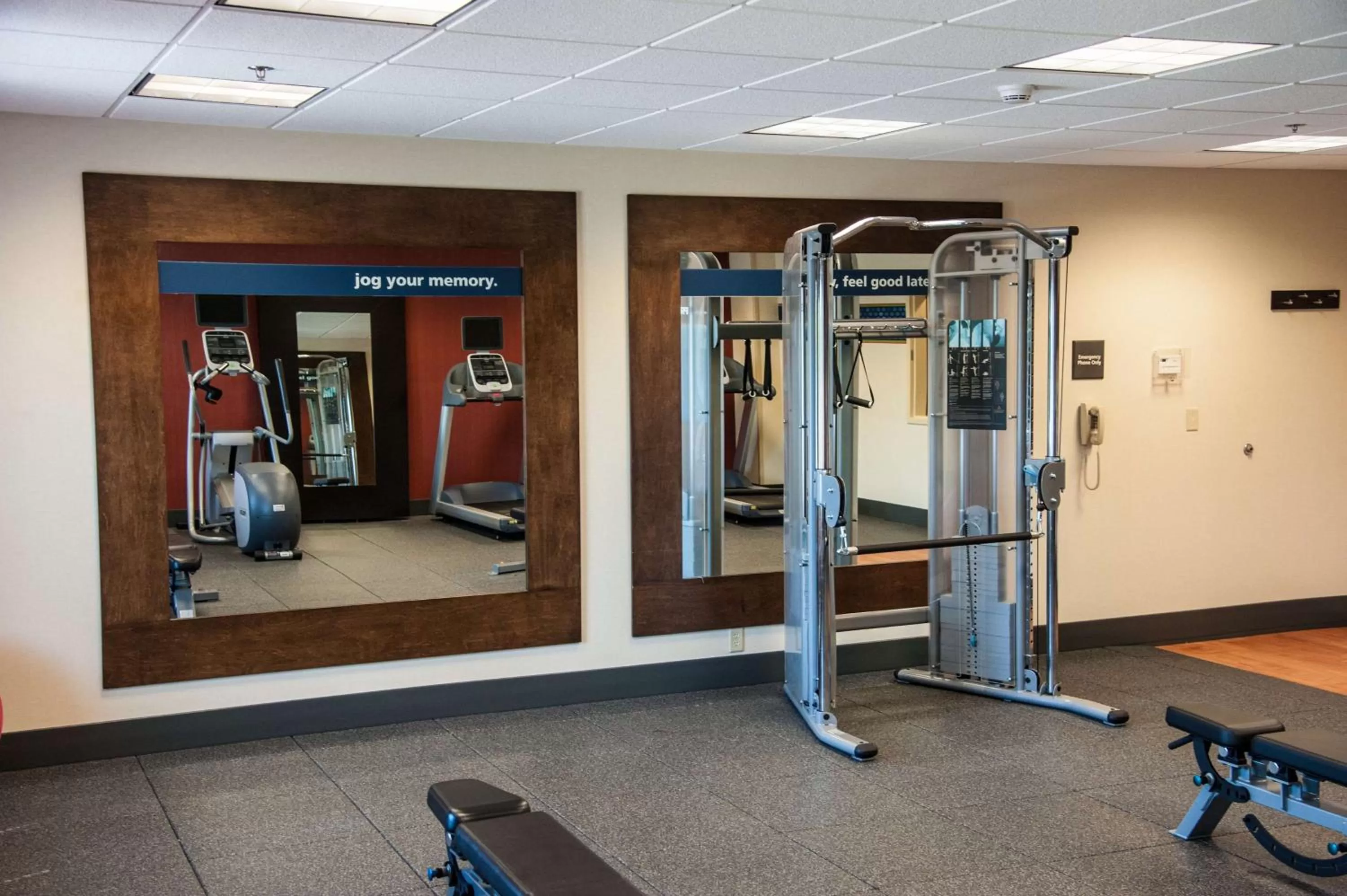 Fitness centre/facilities in Hampton Inn Bismarck