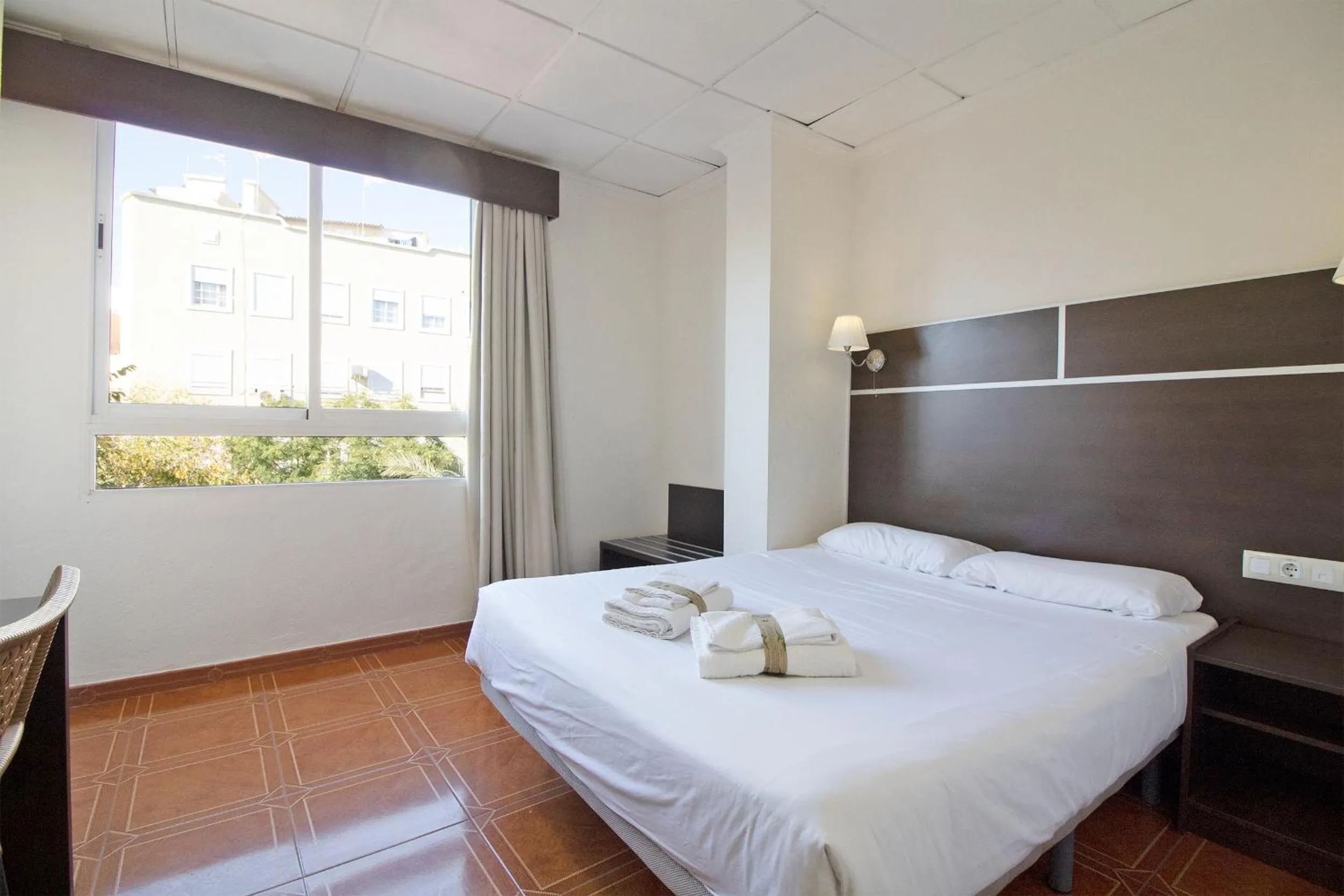 Bed in Hotel Sagunto