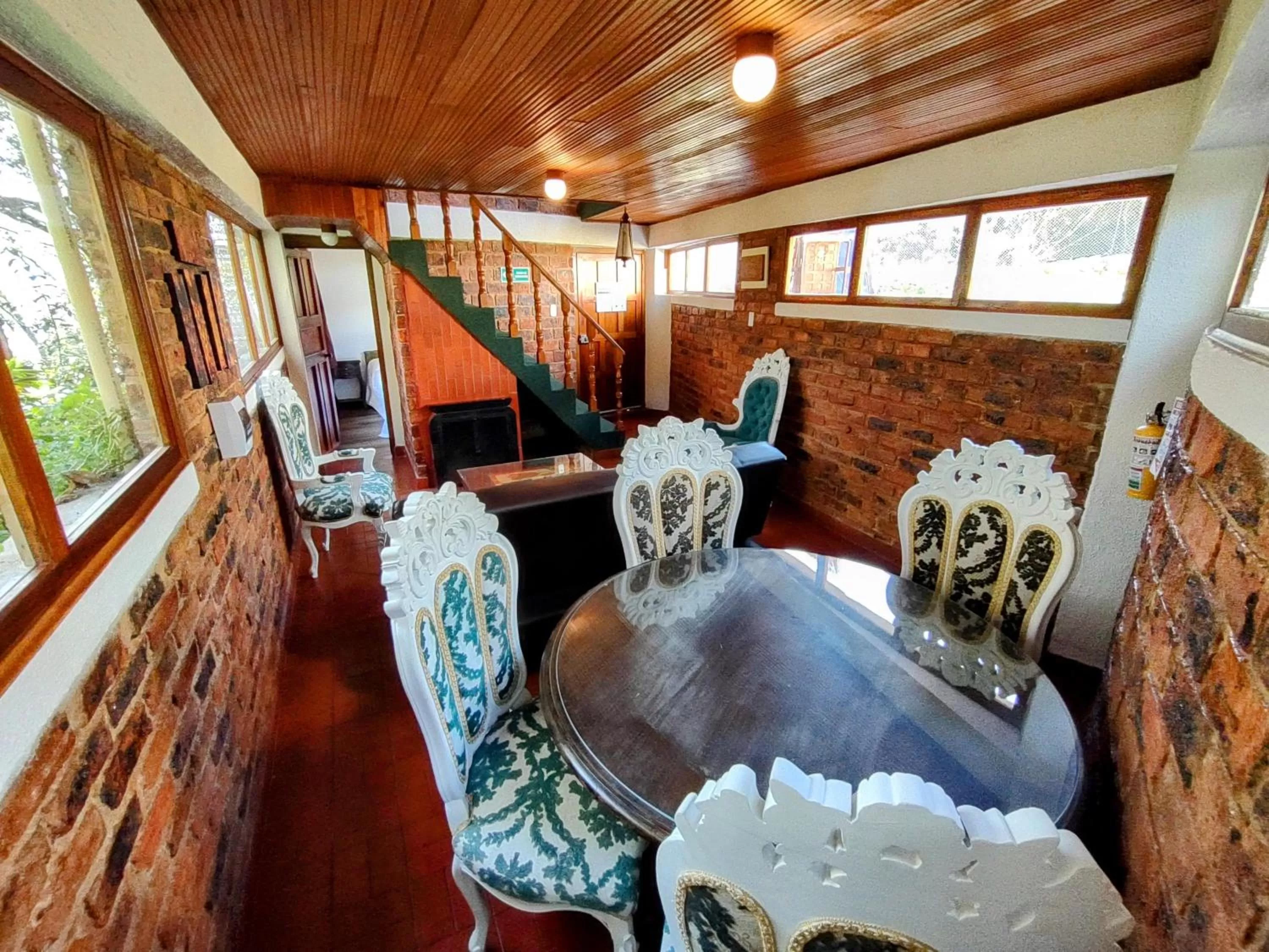 Living room in Refugio Génesis habitaciones Lago de Tota