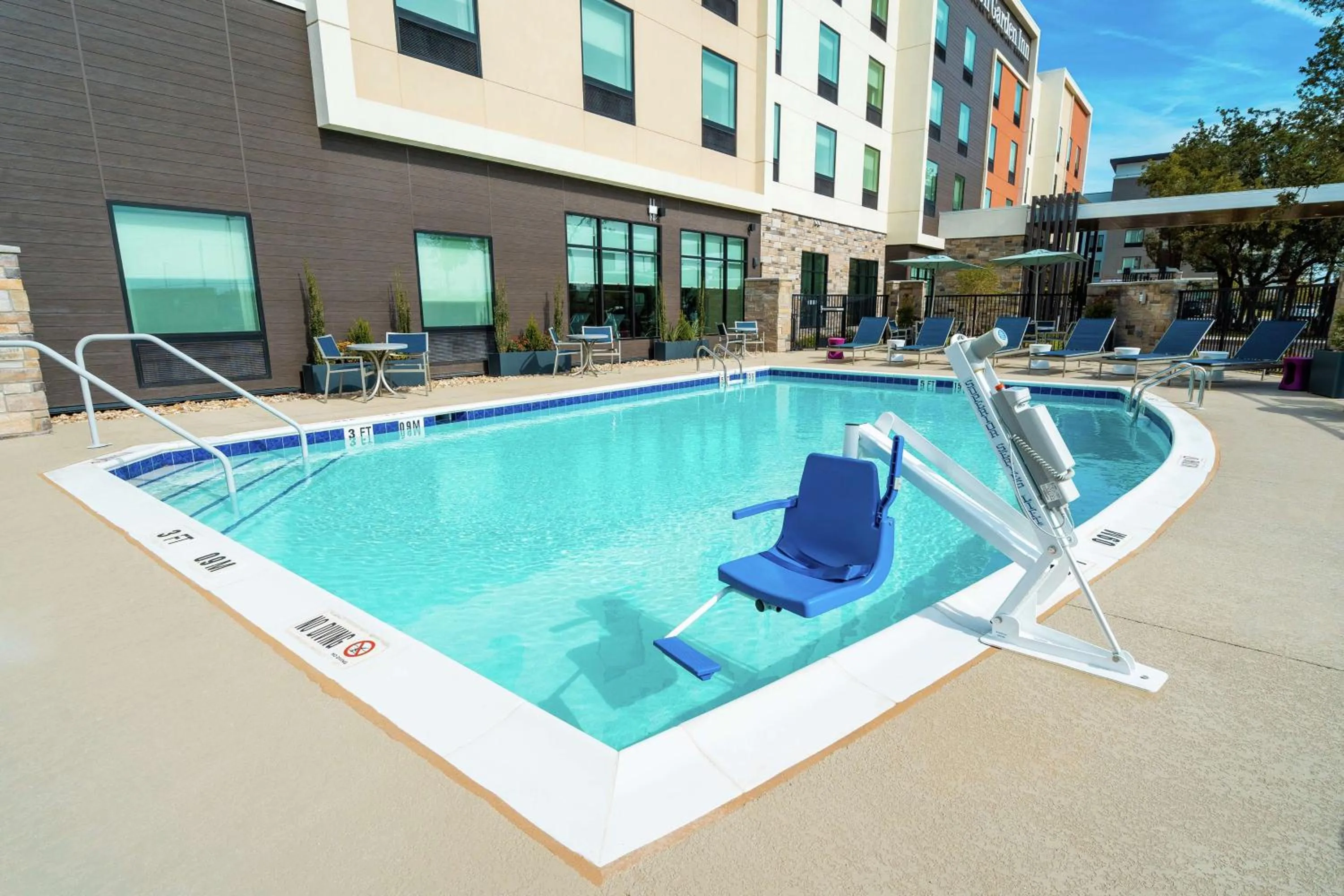 Pool view in Hilton Garden Inn Cedar Park Austin