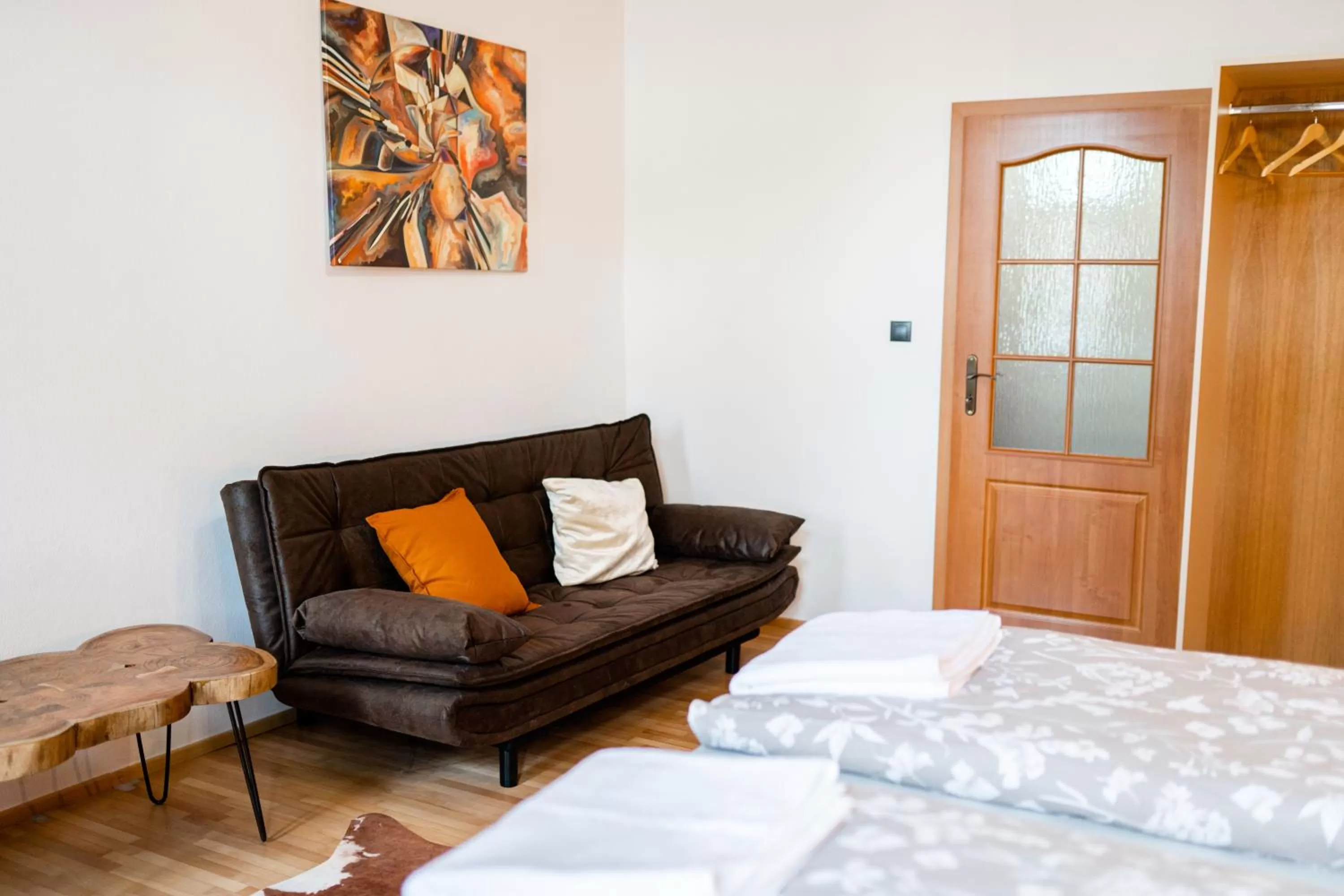 Seating area, Bed in JEZ&SPI Sušice