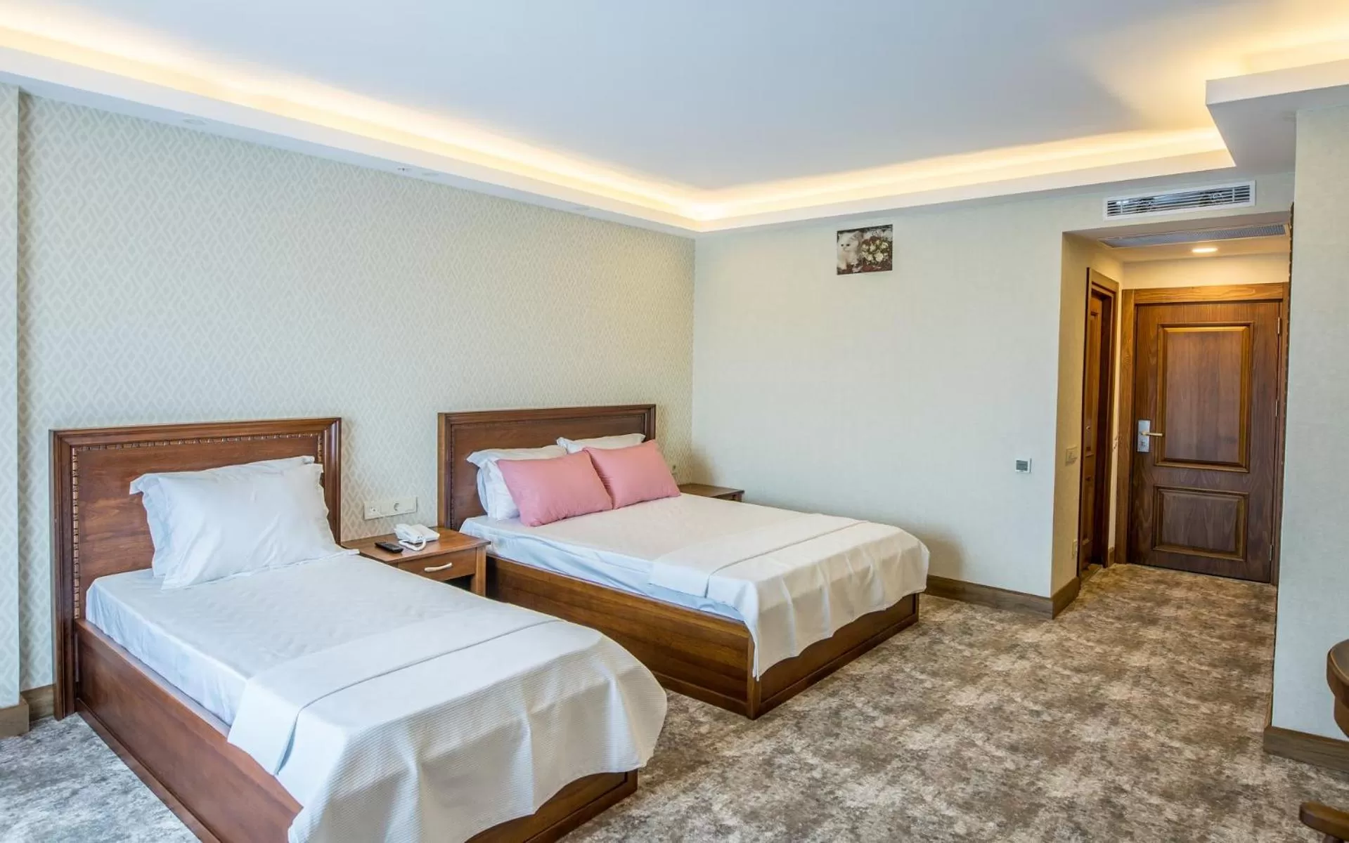 Bed in Helen Troya Hotel Geyikli