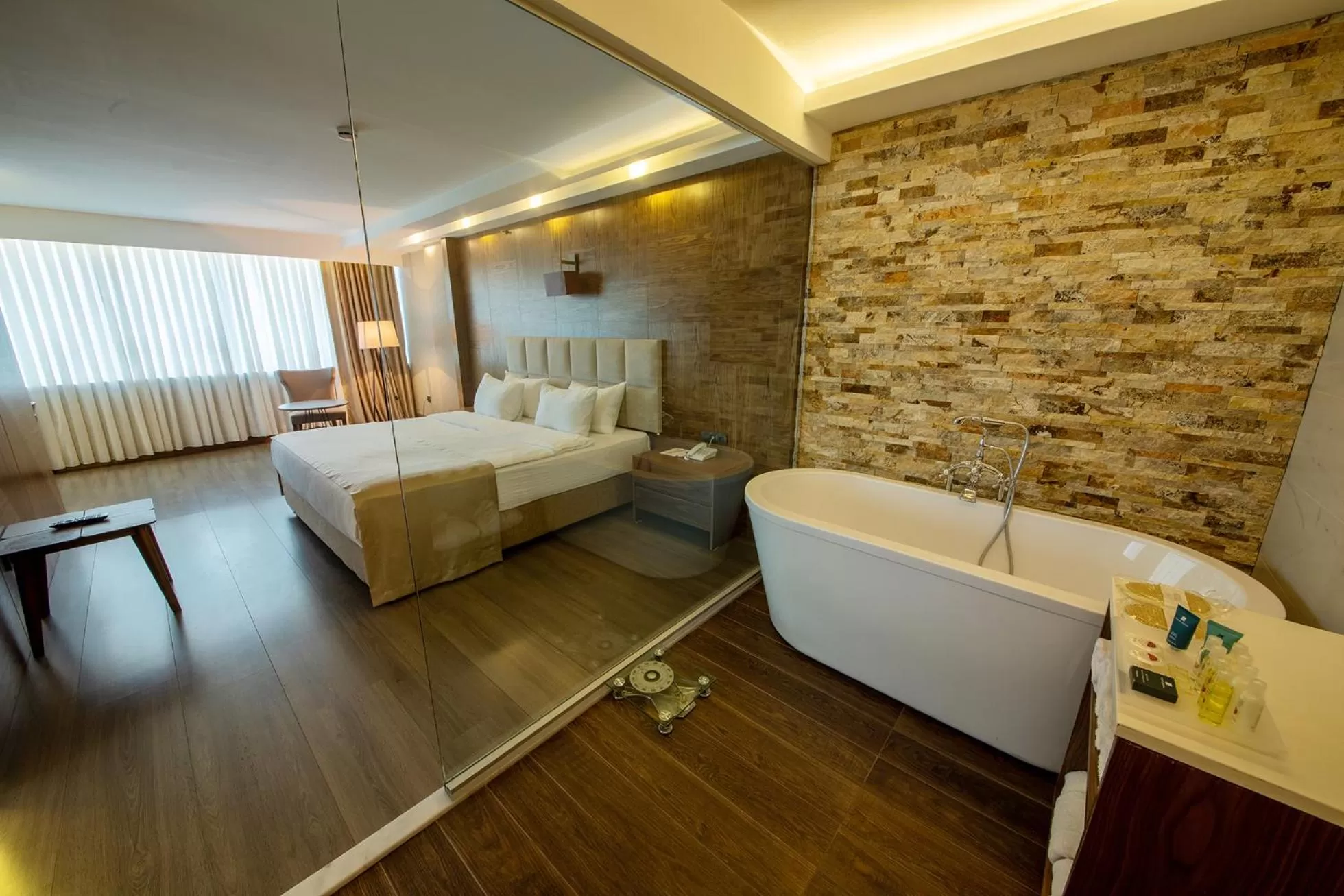 Bathroom, Bed in Ramada Plaza by Wyndham Samsun