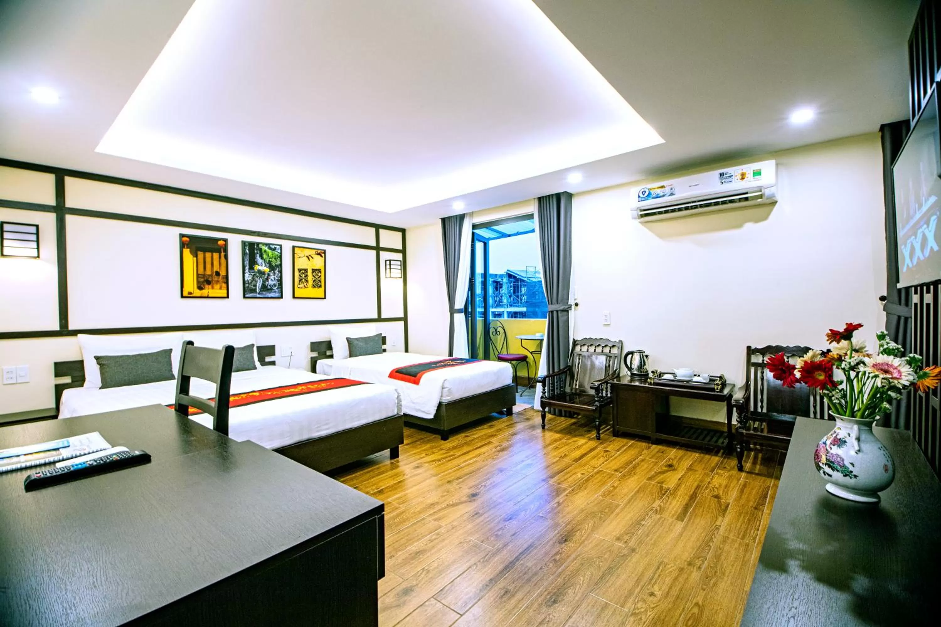 Bedroom, Bed in Hoi An Riverland Villa - Hoi An Center