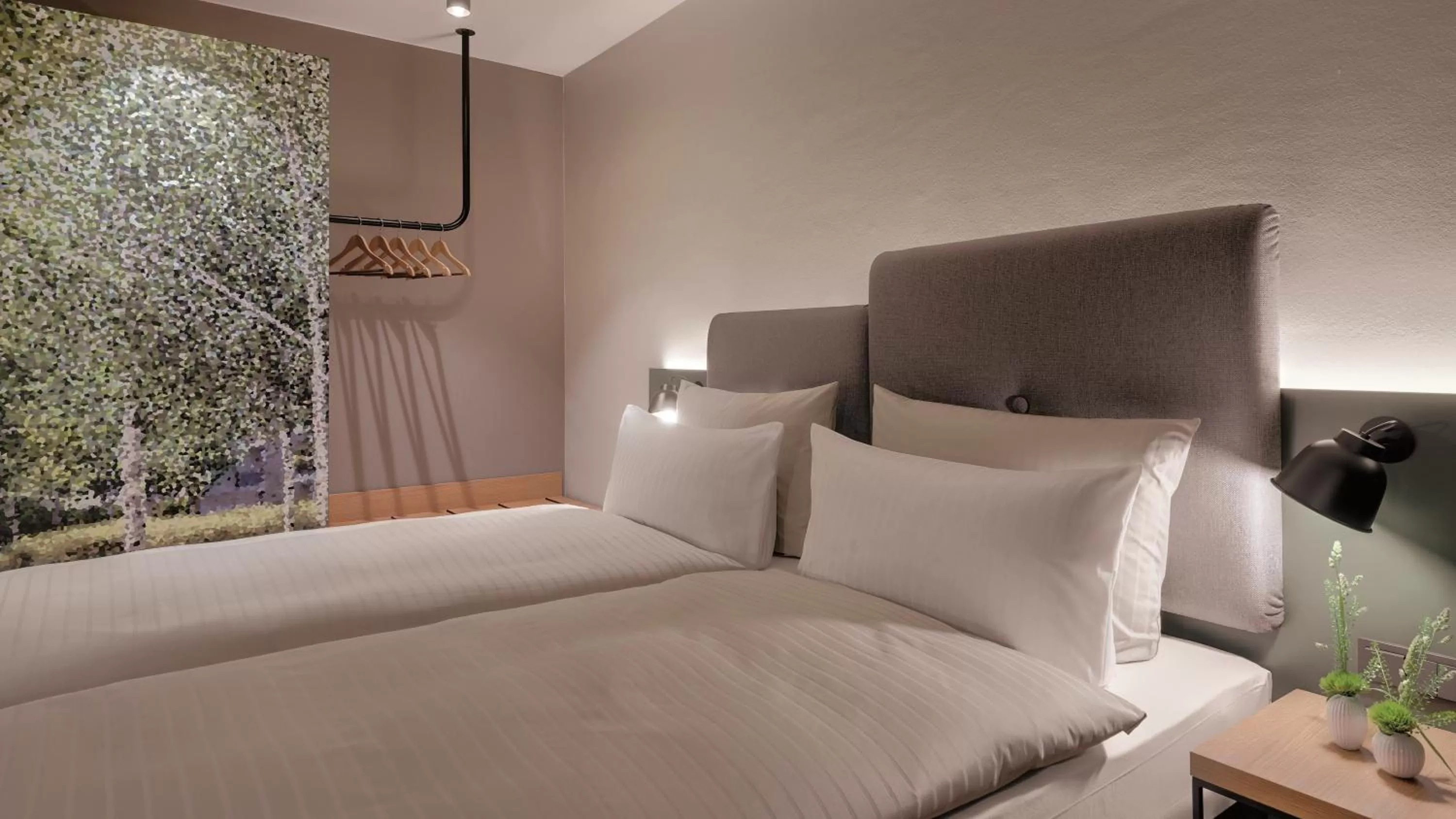 Bed in Hotel the YARD Berlin